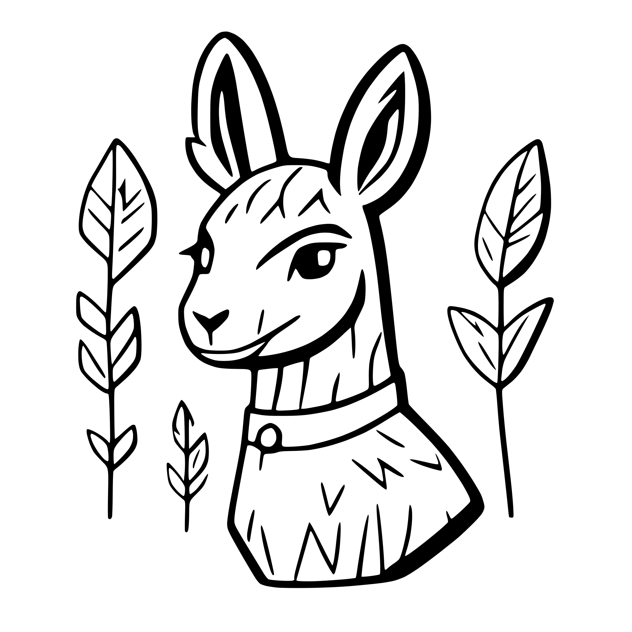 AI-generated SVG of 'christmas vibe lama'