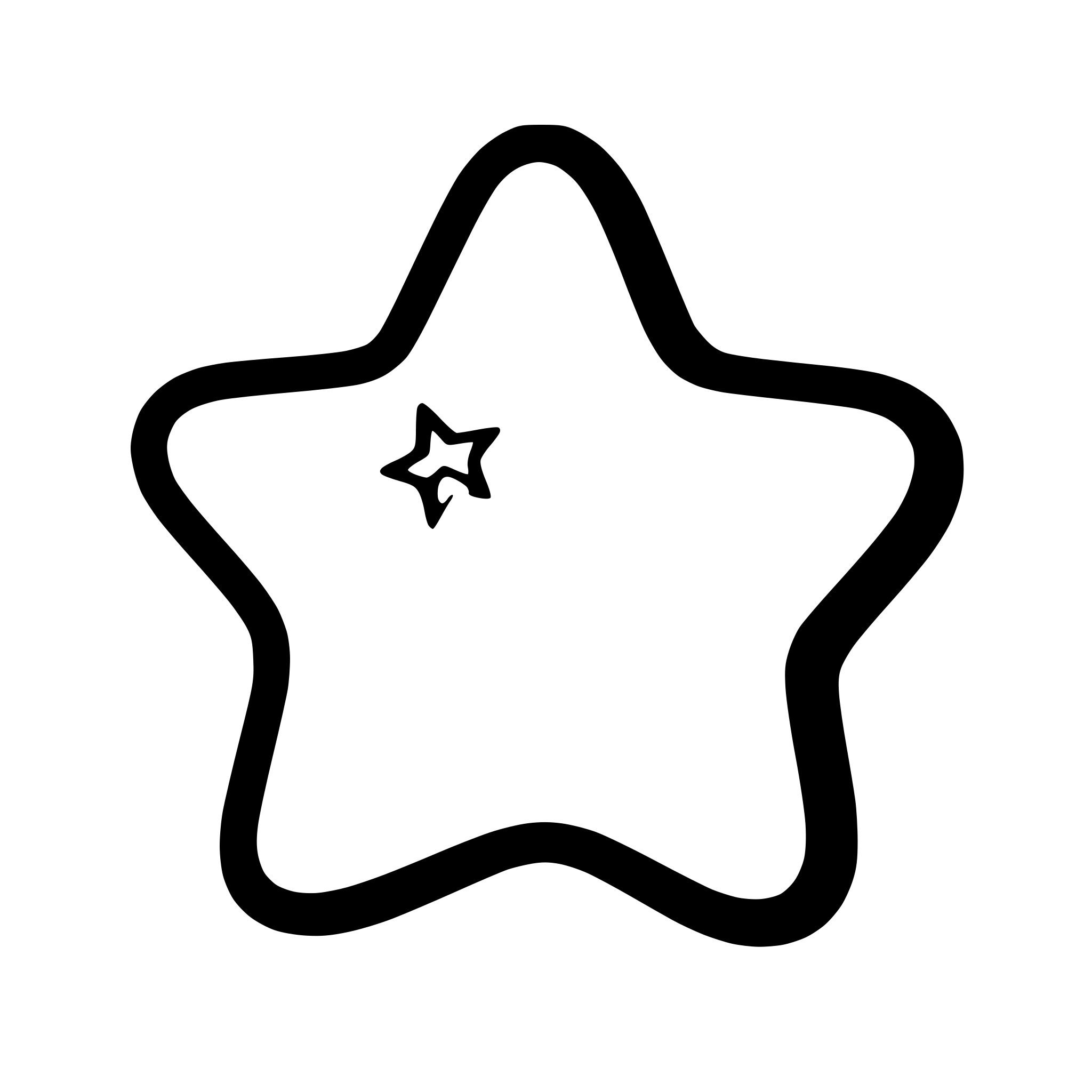 AI-generated SVG of a star
