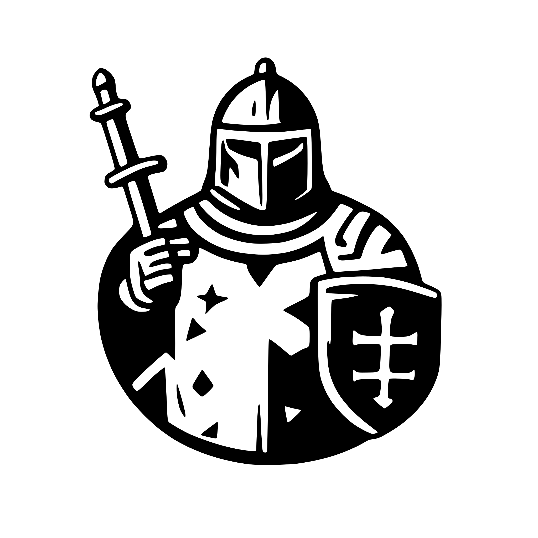 AI-generated SVG of 'The Knights' battle icon'