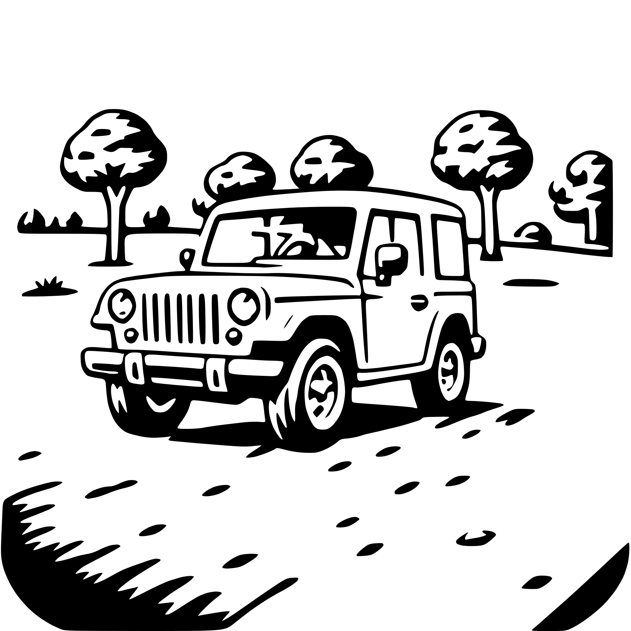 AI-generated SVG of 'safari jeep ride'