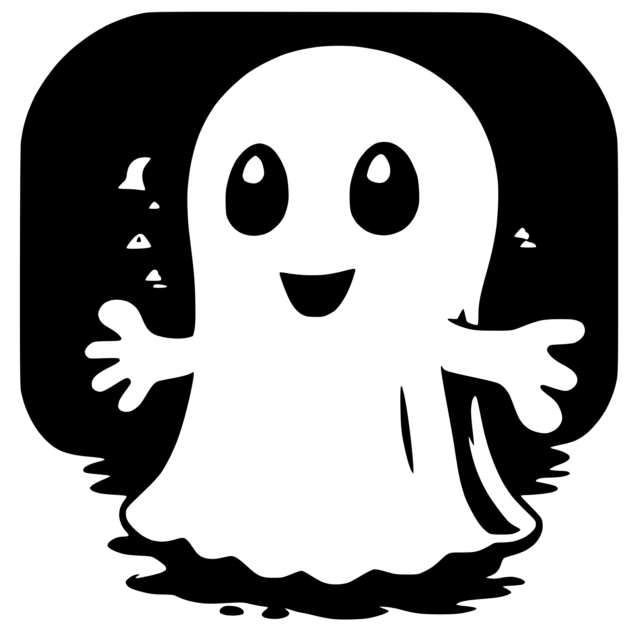 AI-generated SVG of 'caspar the little ghost'