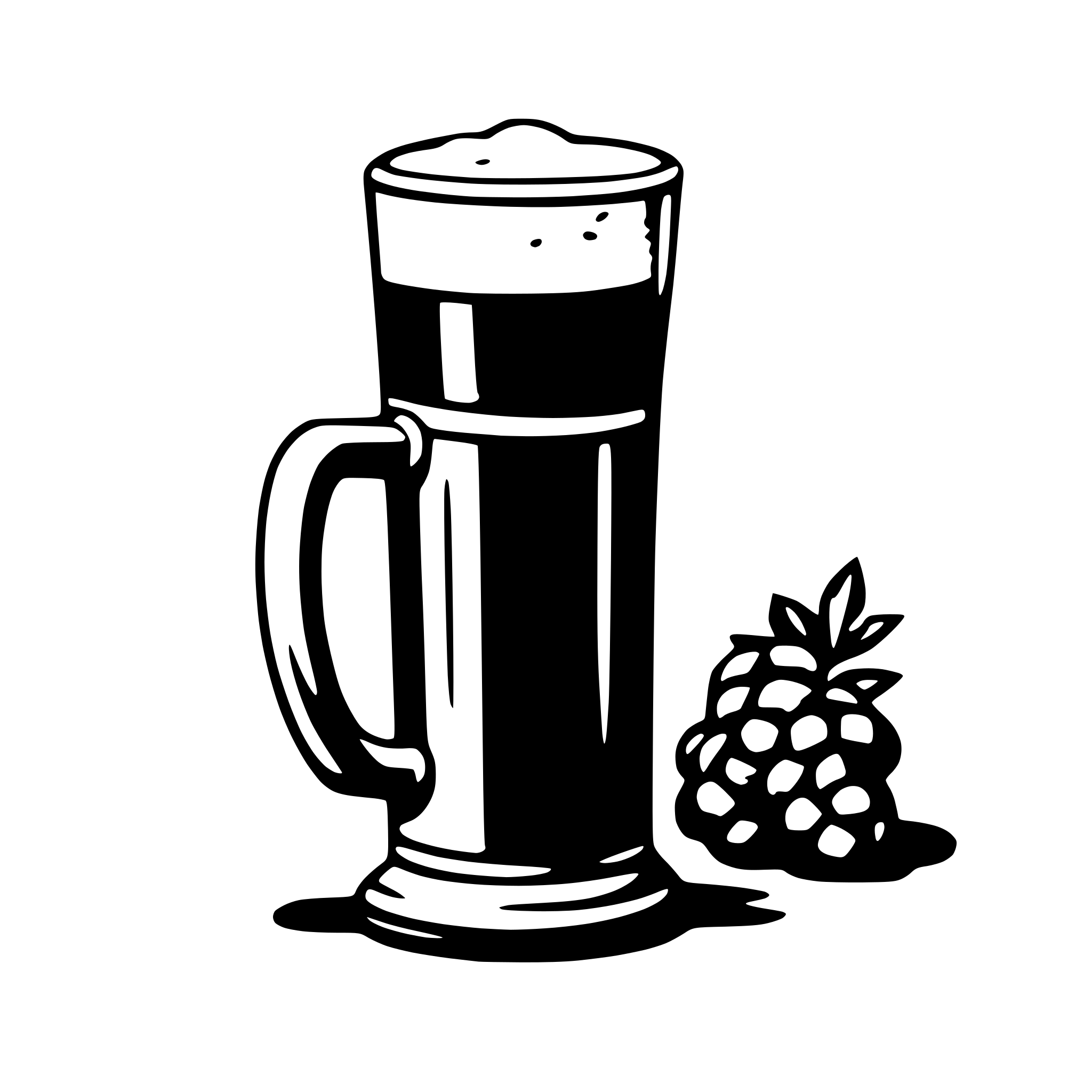 AI-generated SVG of a beer