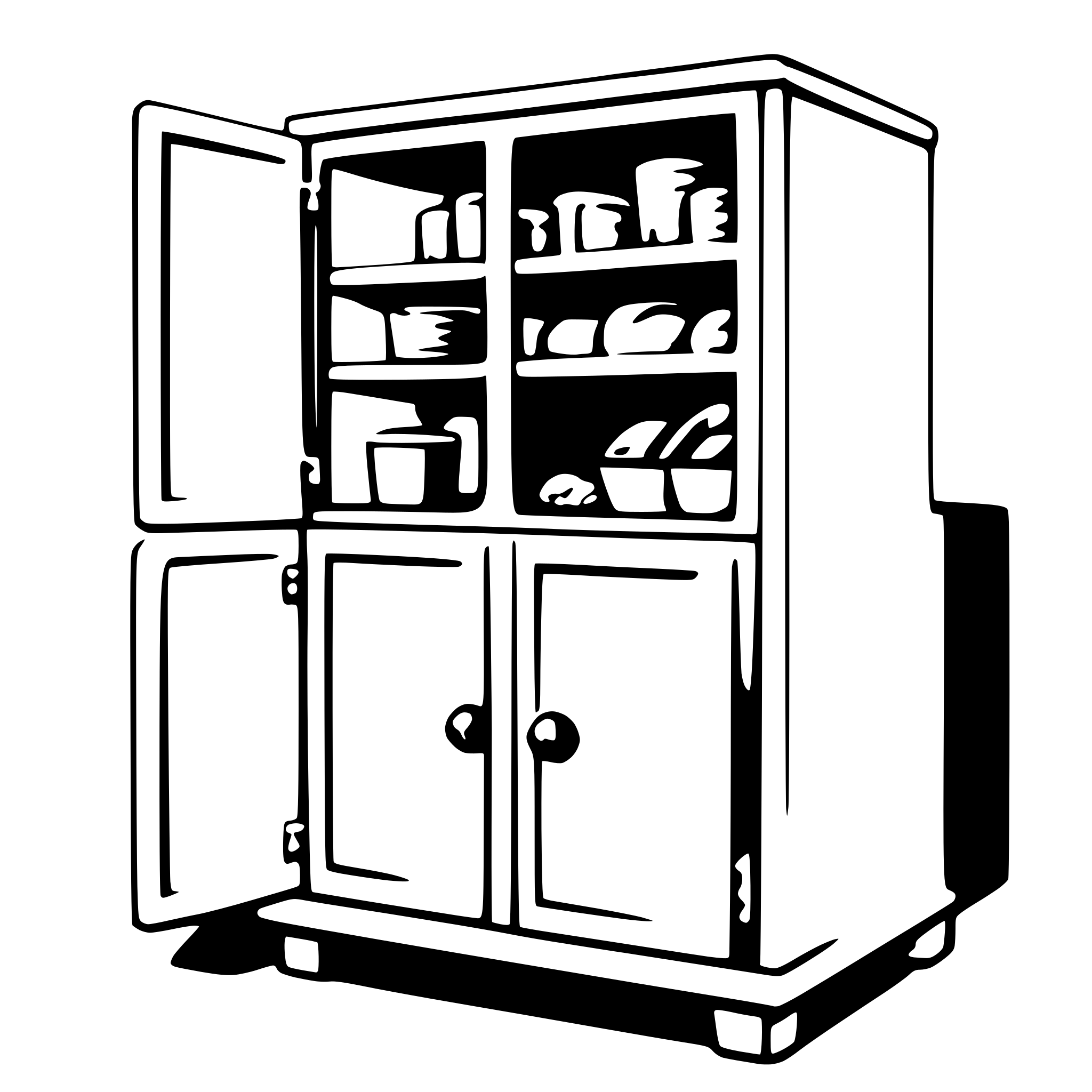 AI-generated SVG of 'cabinet'