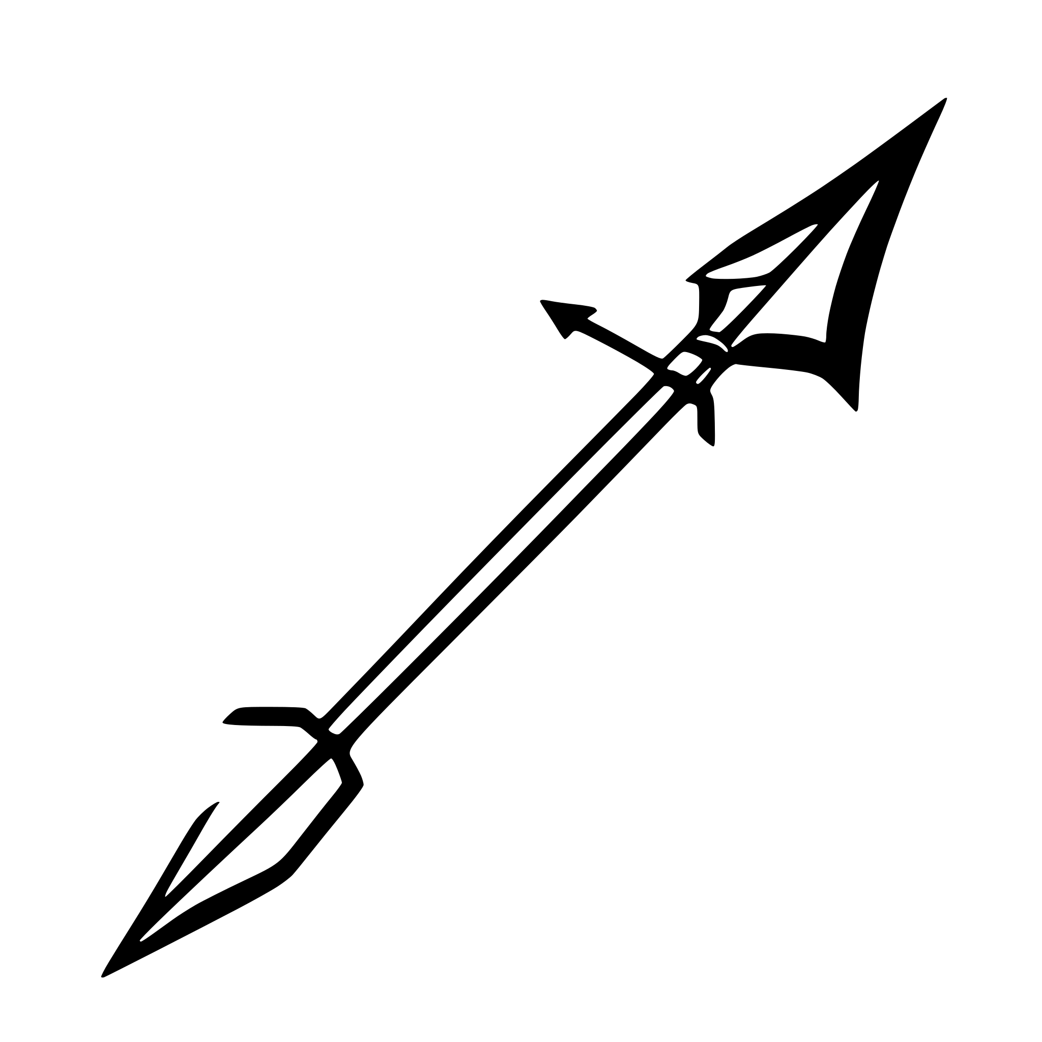 AI-generated SVG of 'arrow fletching'