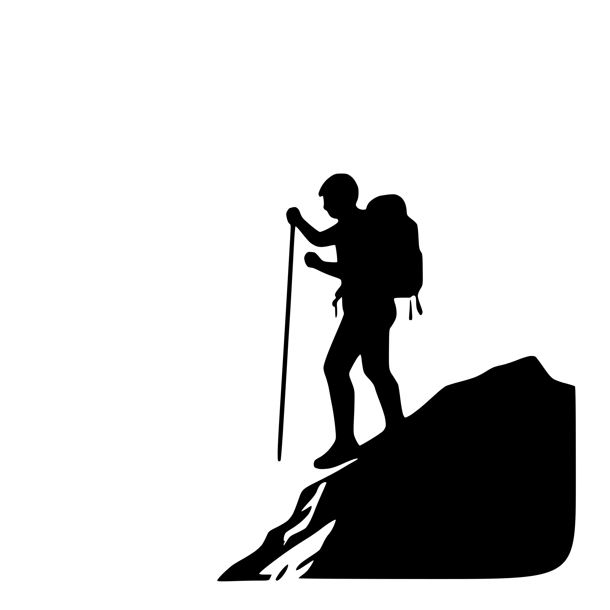 AI-generated SVG of 'mountain climber reaching summit'