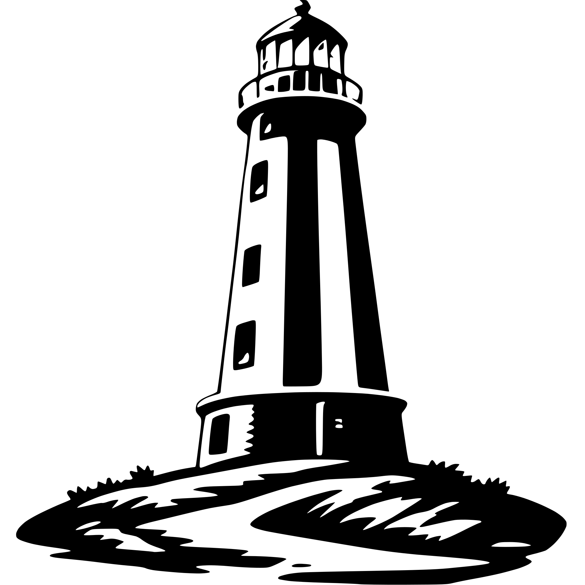 AI-generated SVG of 'lighthouse beam'