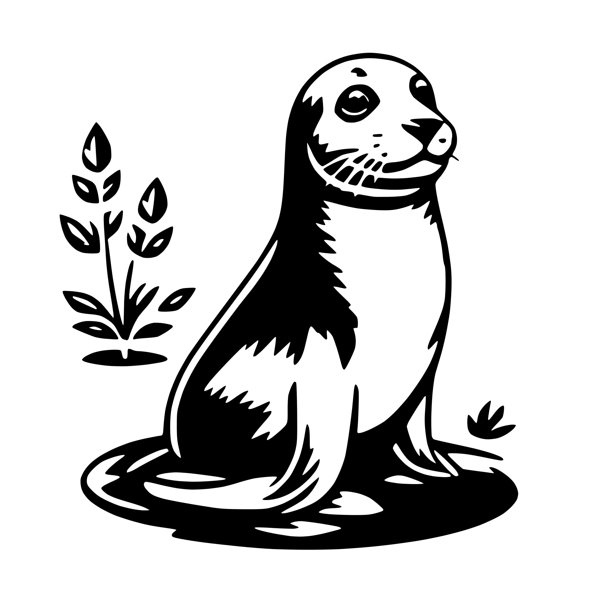 AI-generated SVG of 'seal'
