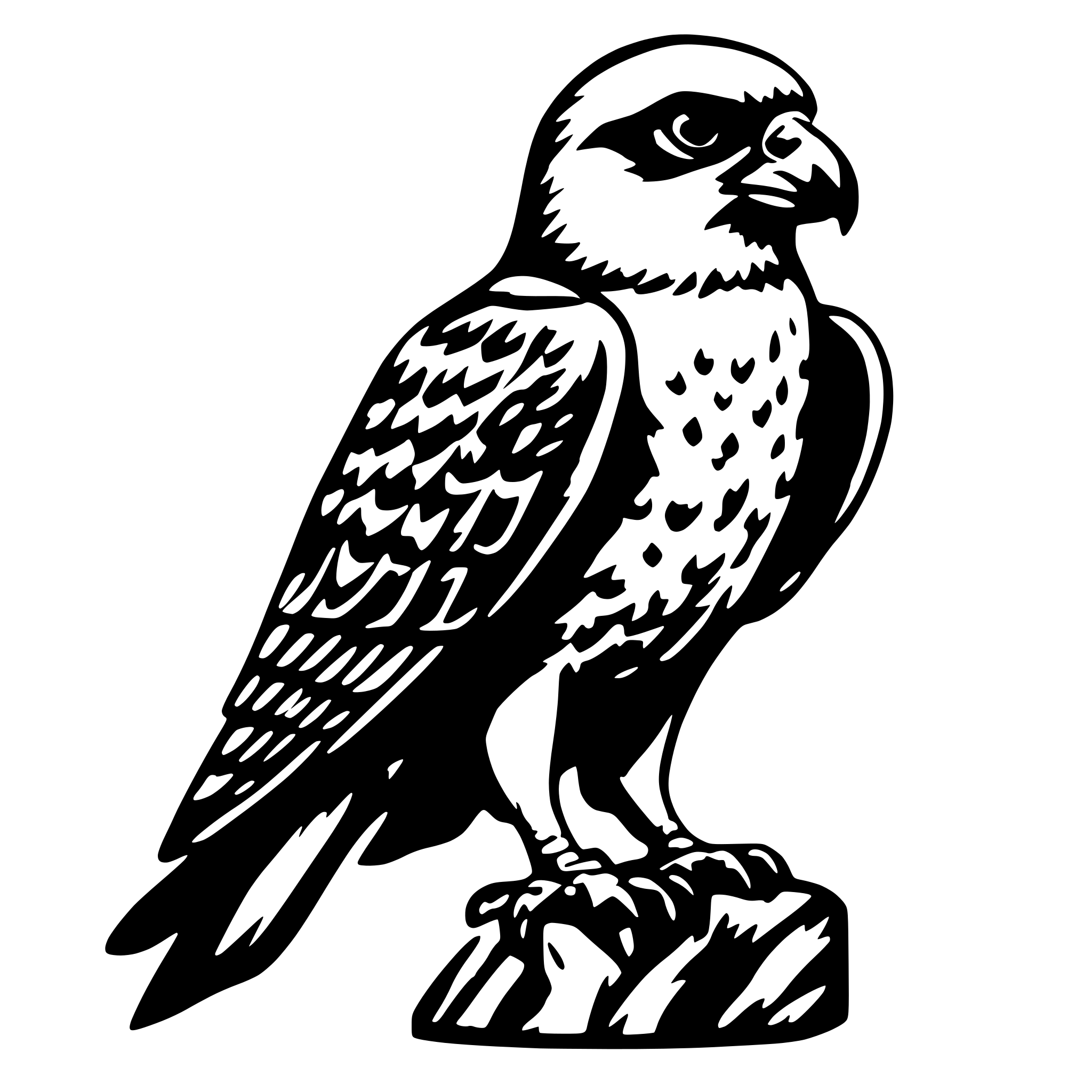 AI-generated SVG of 'Falcon'