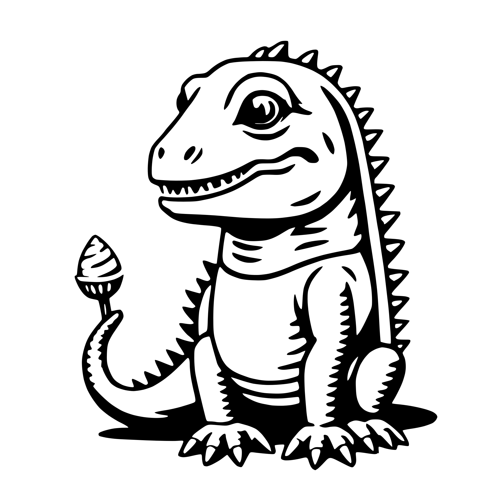 AI-generated SVG of a iguana with ice cream