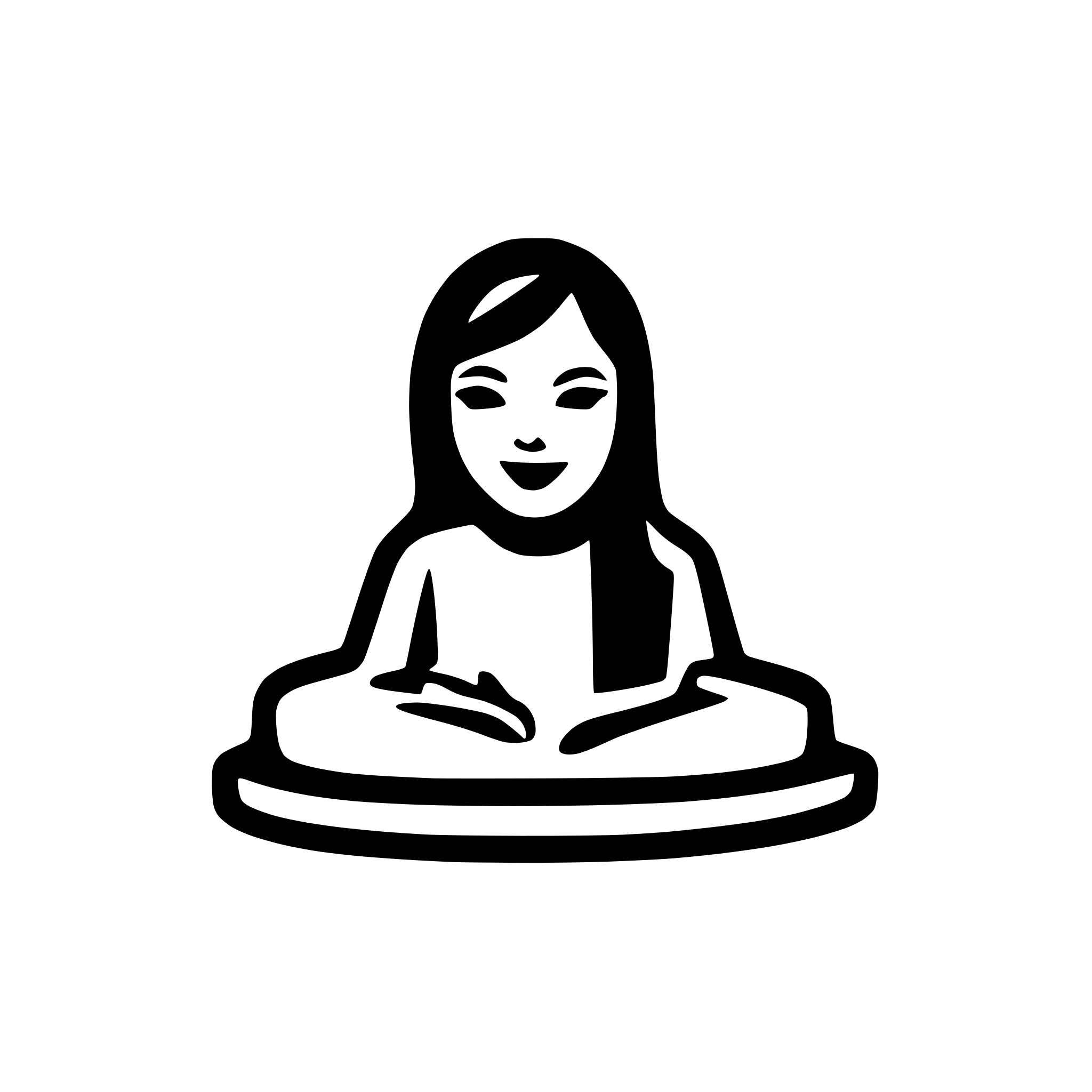 AI-generated SVG of a icon that can be used for meditation website
