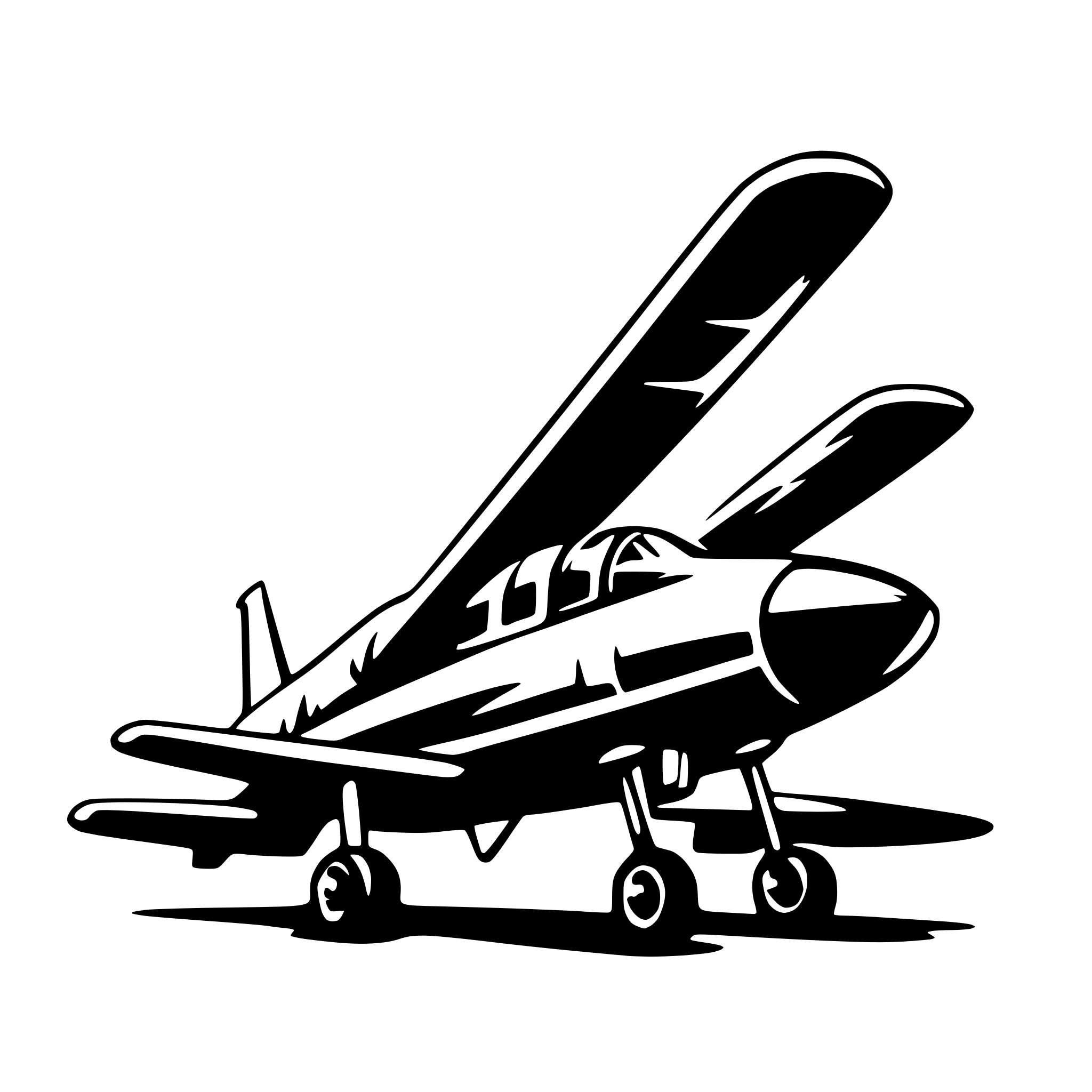 AI-generated SVG of 'aircraft'