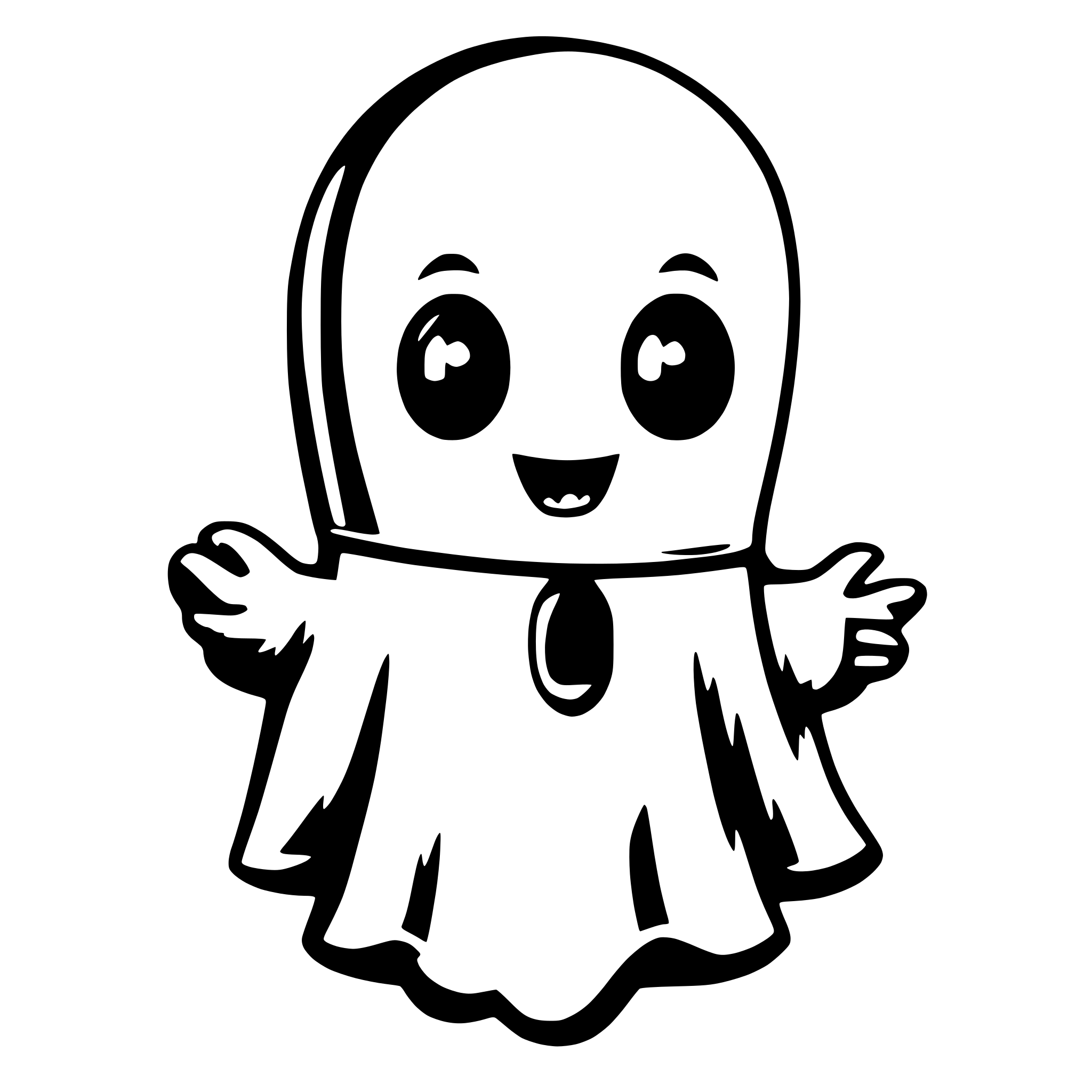 AI-generated SVG of a Cute Ghost