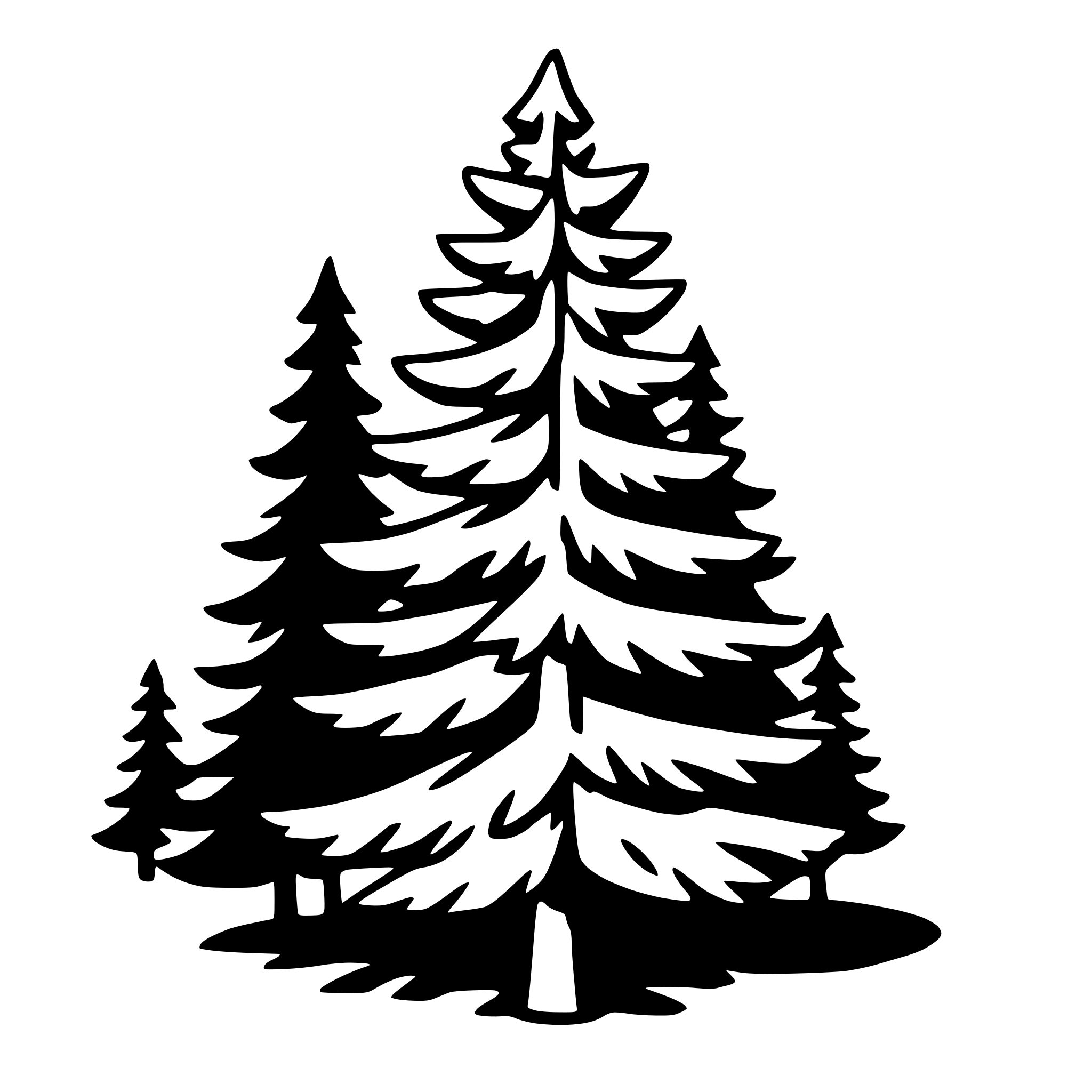 AI-generated SVG of 'fir tree'