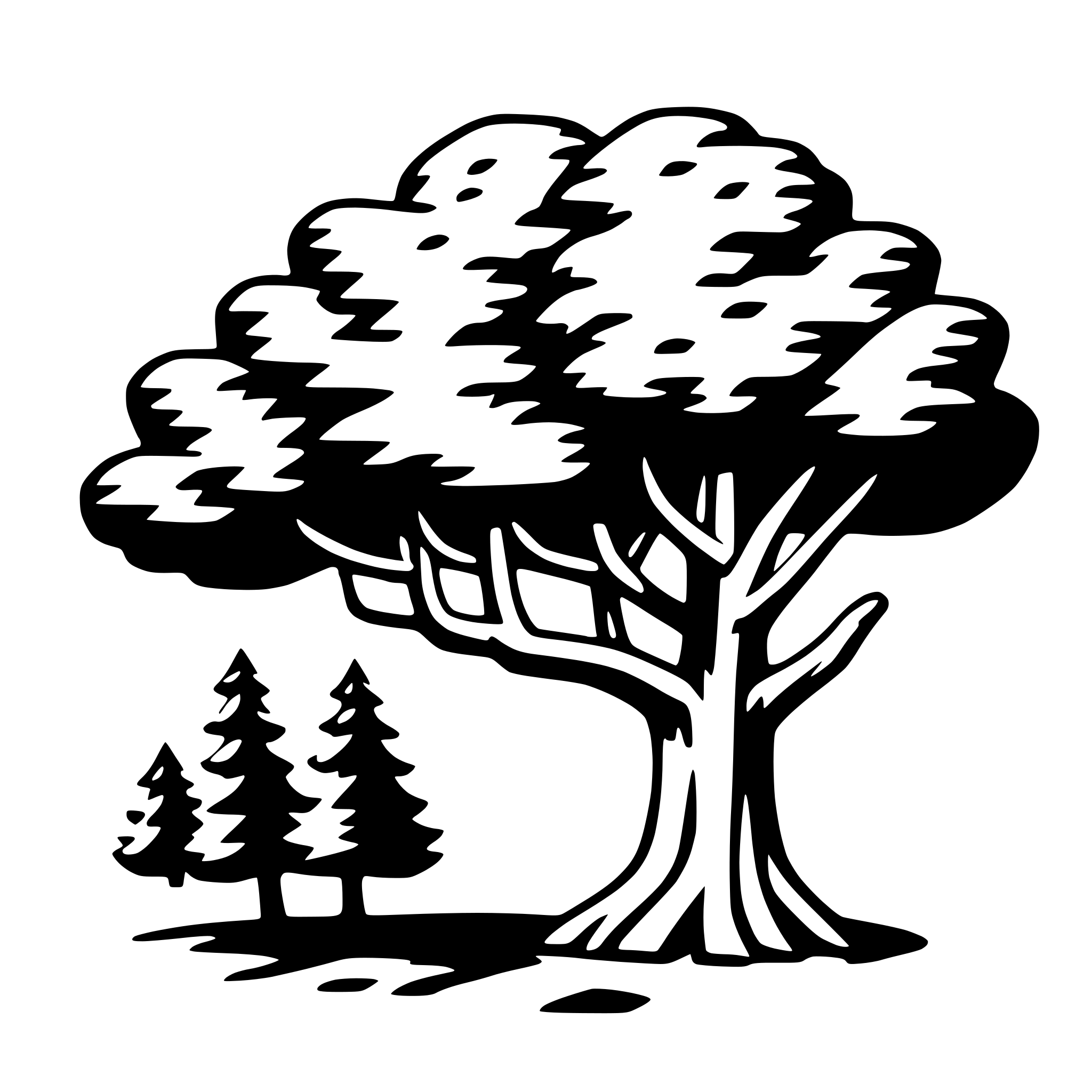 AI-generated SVG of 'cedar tree'