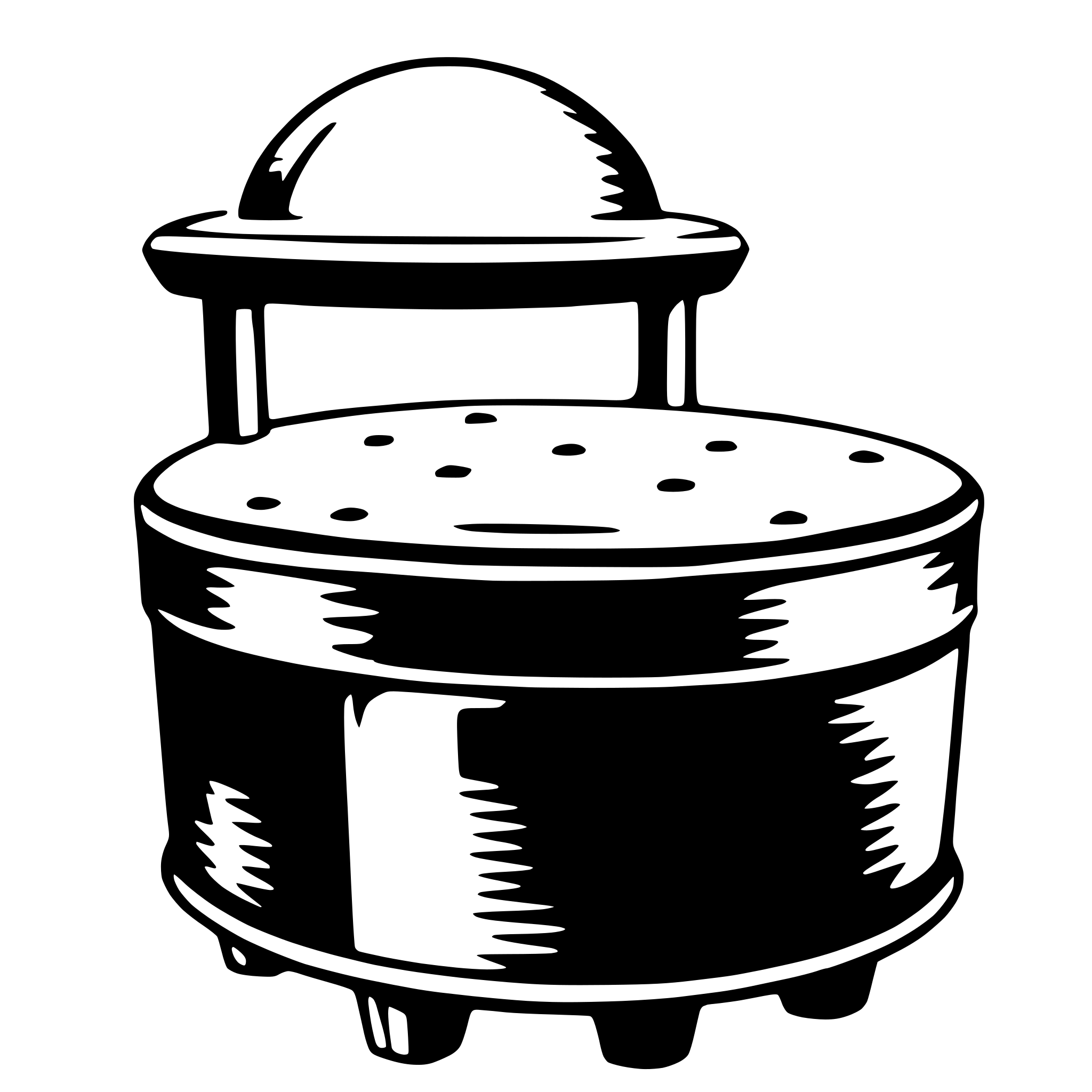 AI-generated SVG of a ottoman