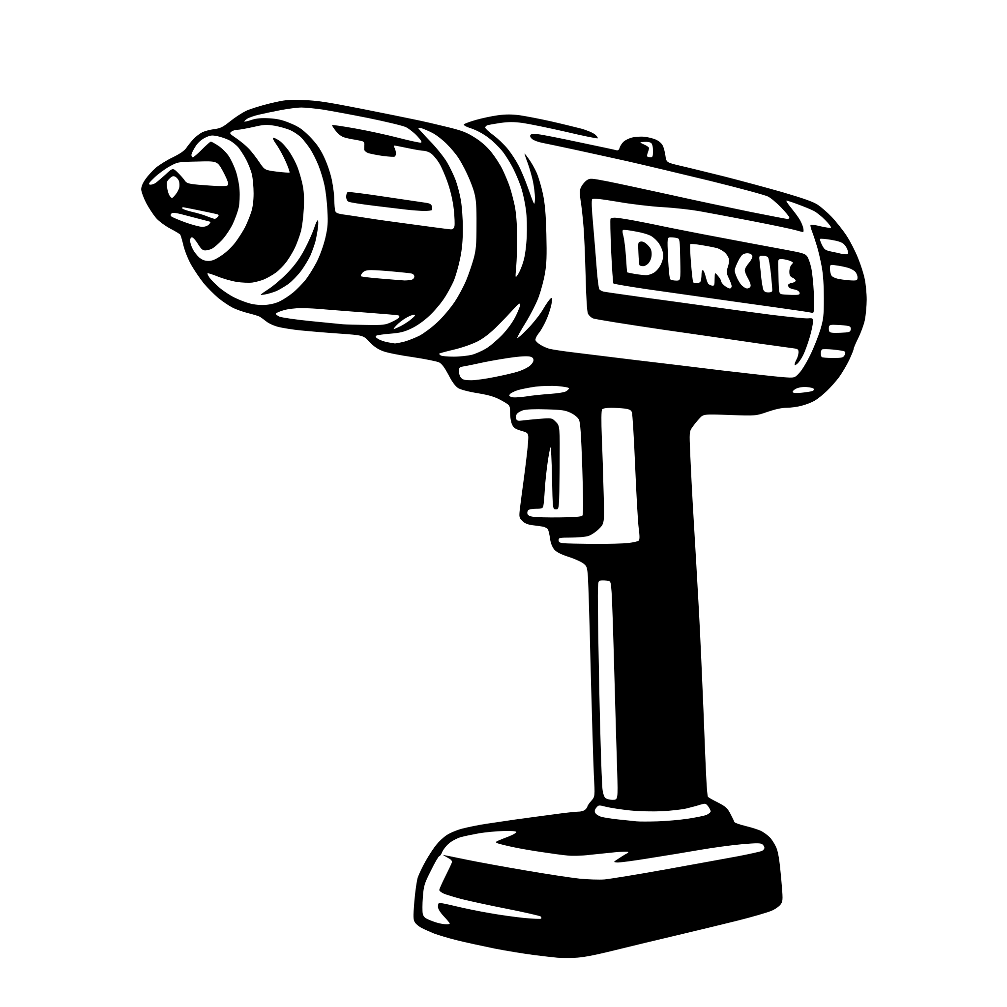 AI-generated SVG of a electric drill