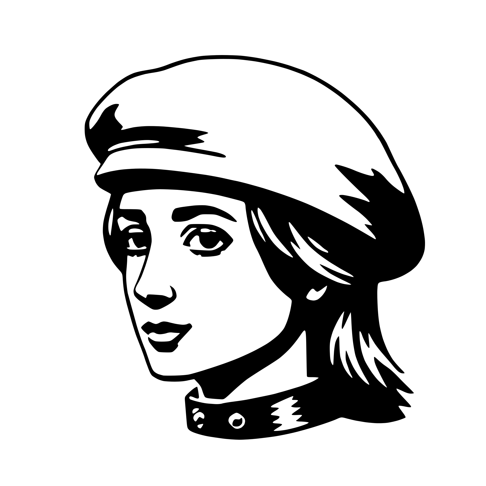 AI-generated SVG of a beret