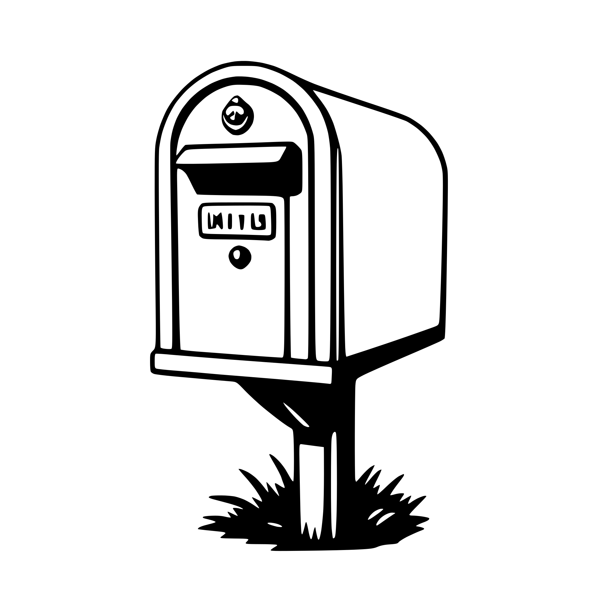 AI-generated SVG of 'mailbox'