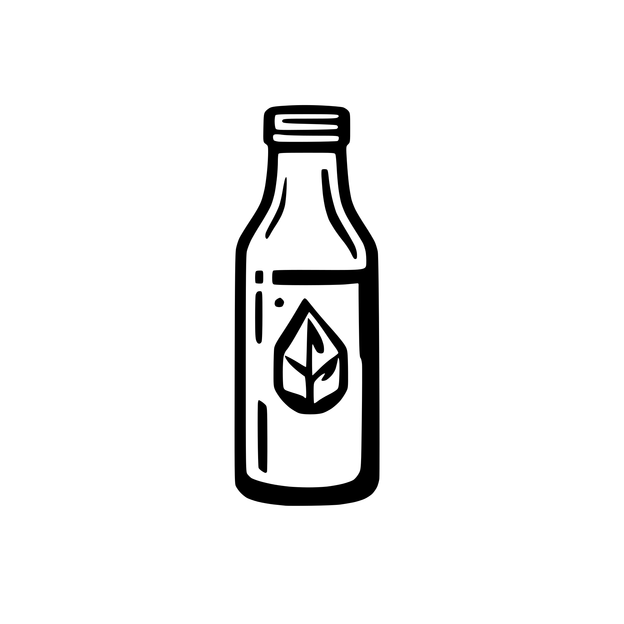 AI-generated SVG of a bottle of vinegar
