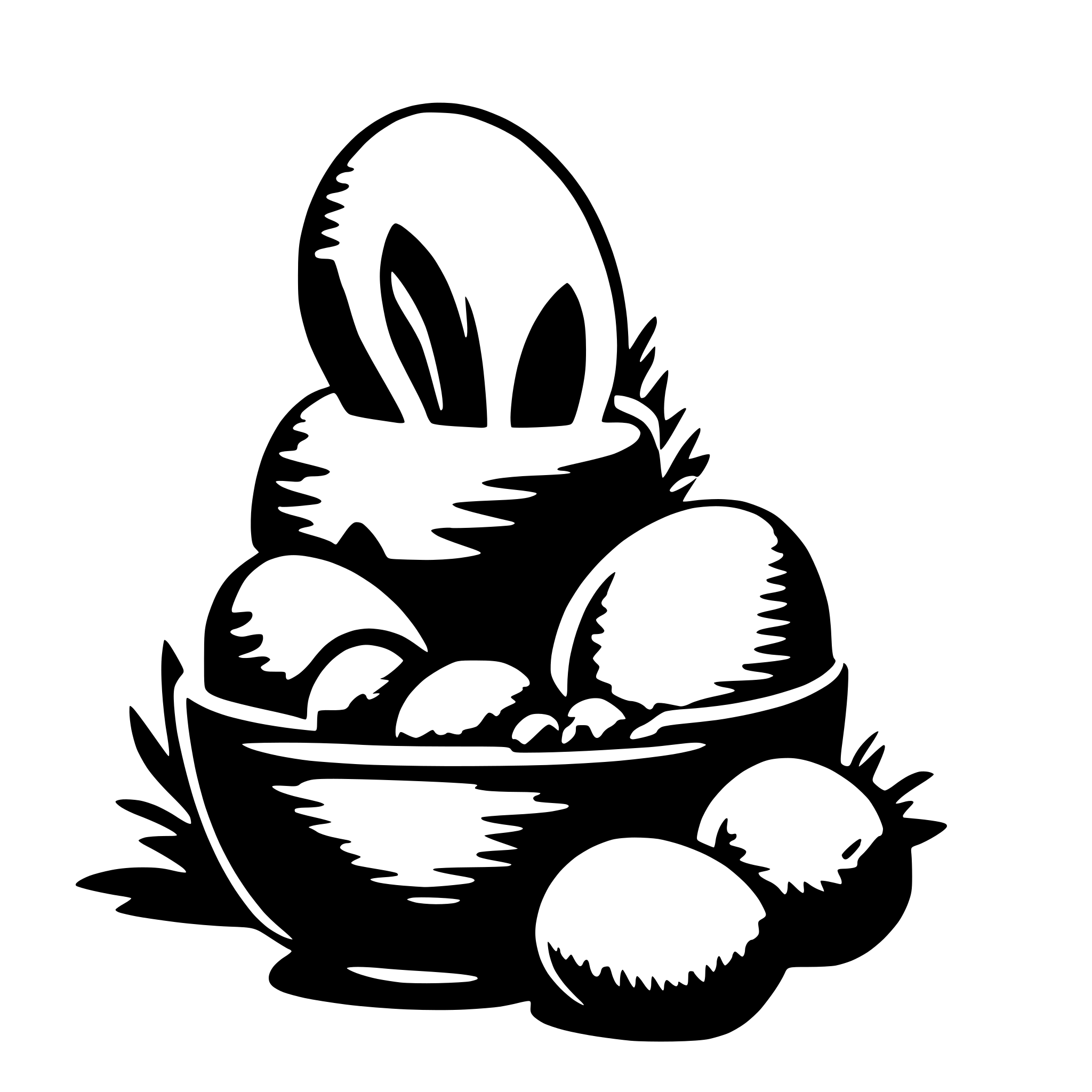 AI-generated SVG of a easter