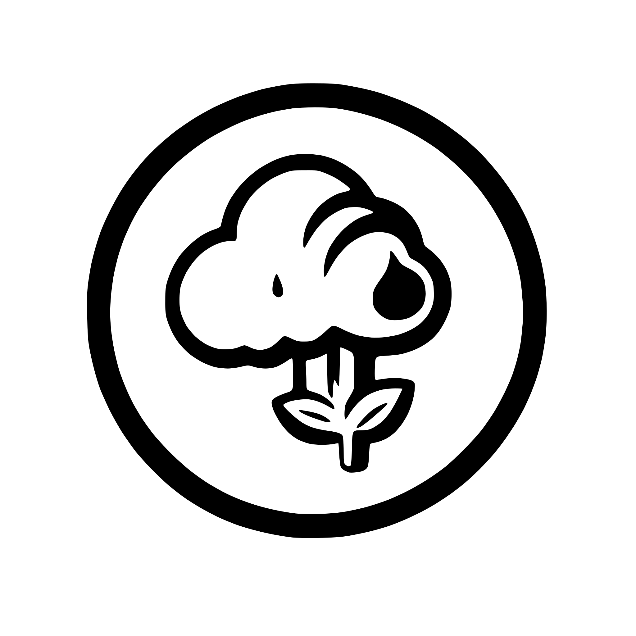 AI-generated SVG of 'stylized cloud with three puffs'
