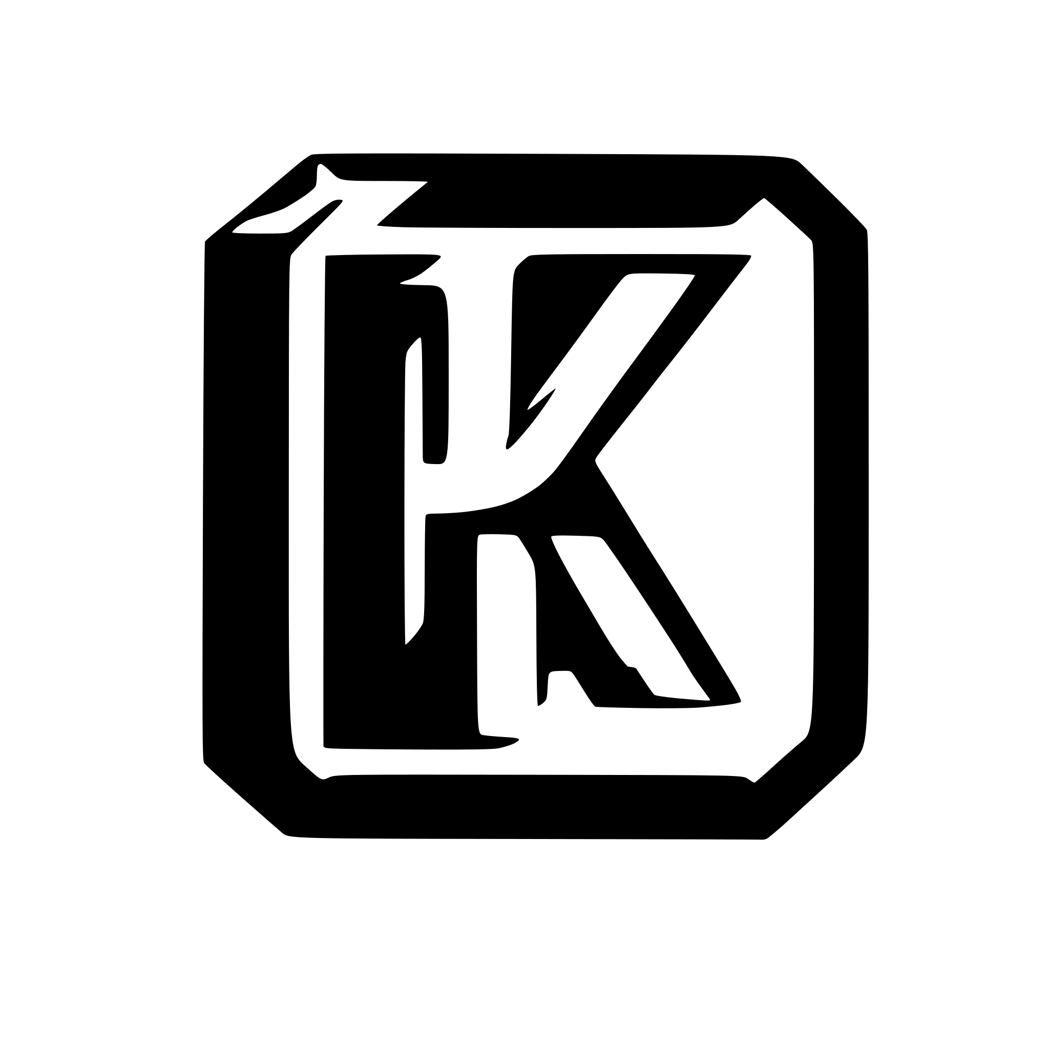 AI-generated SVG of a square with block K letter in it