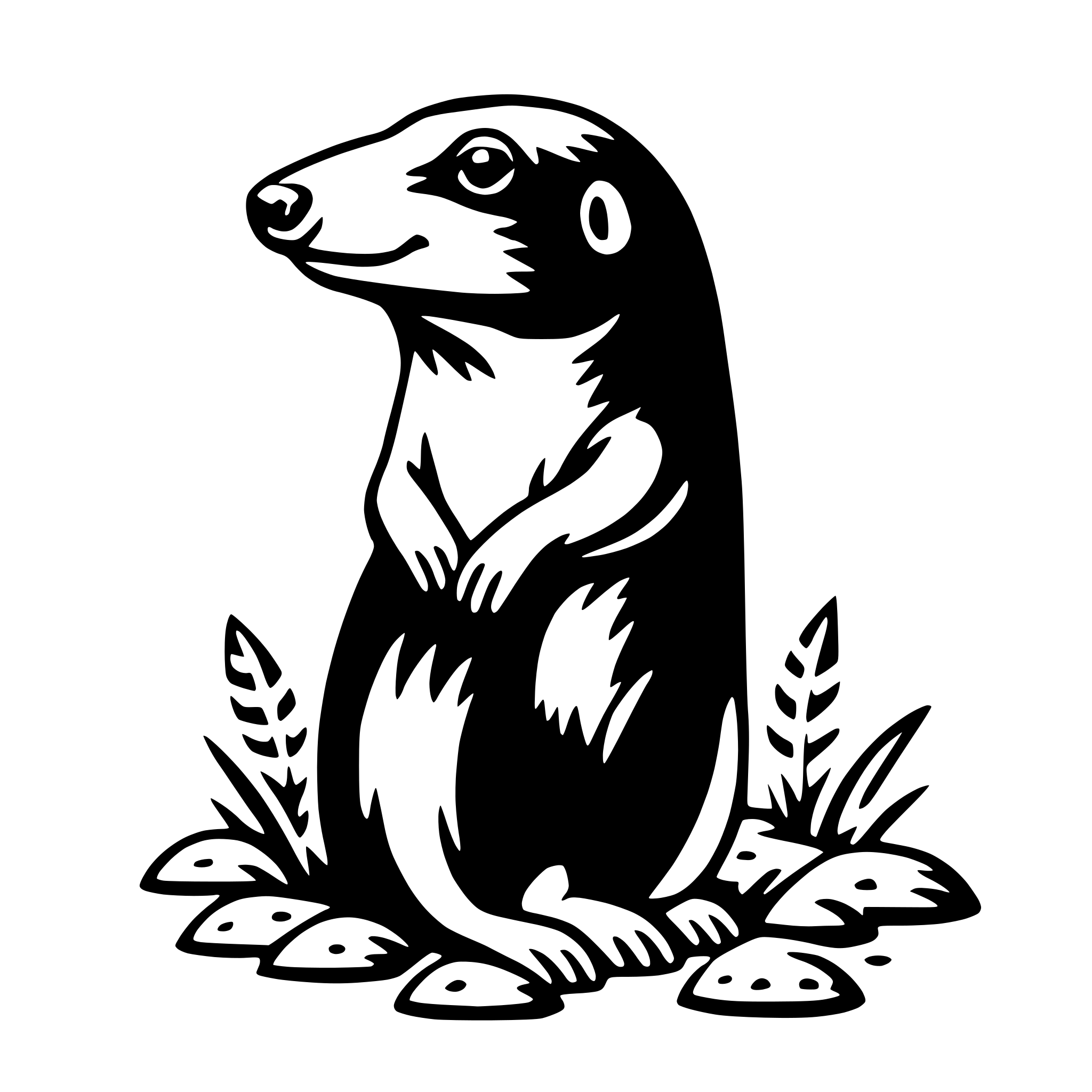 AI-generated SVG of 'mole'