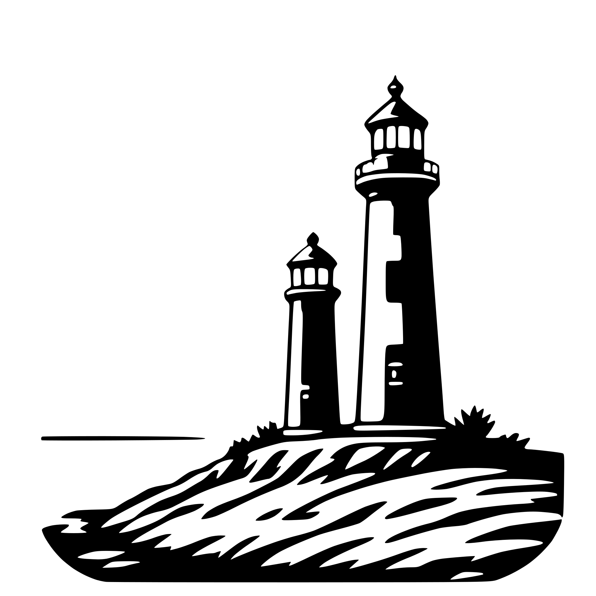 AI-generated SVG of 'lighthouse beam'