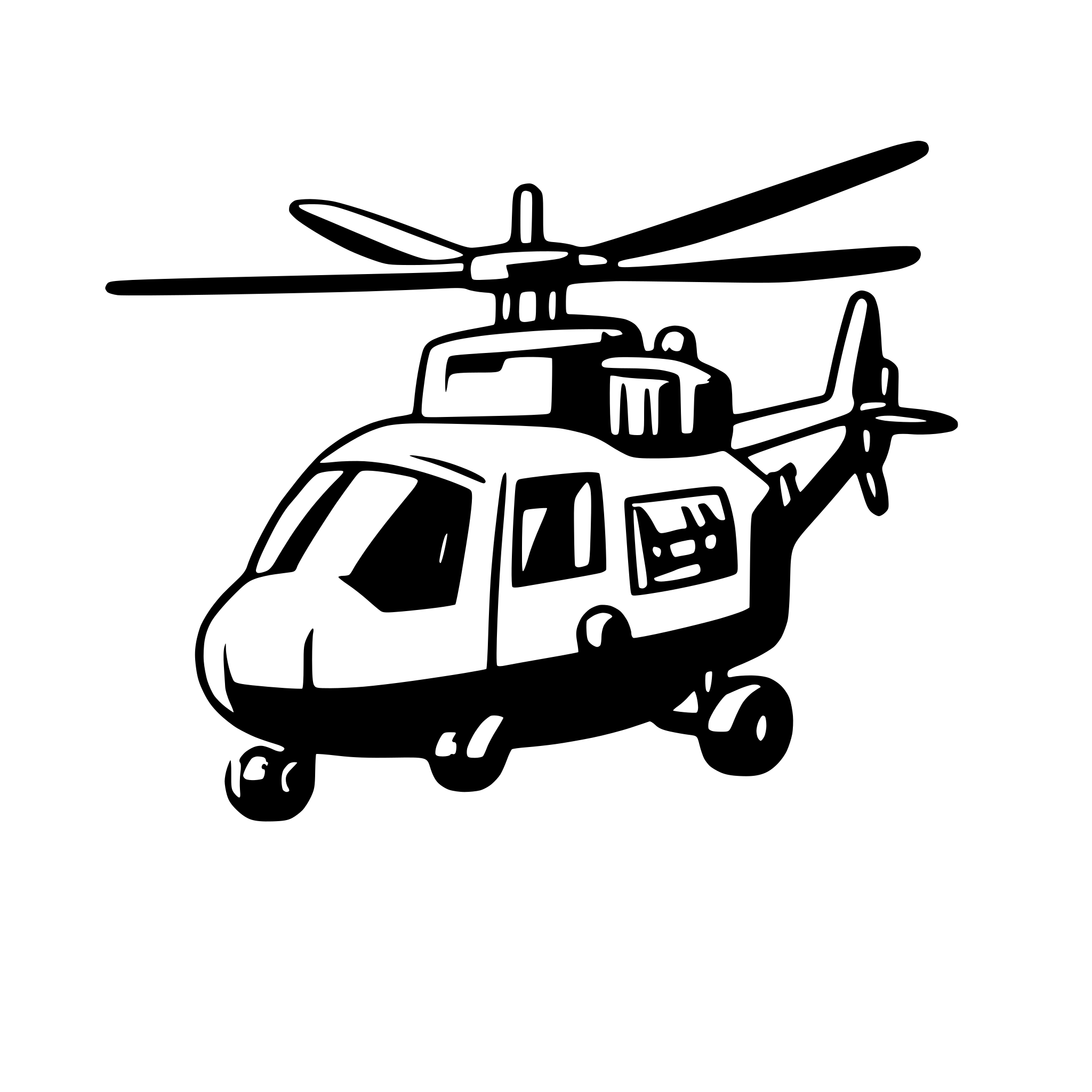 AI-generated SVG of a Military Helicopter