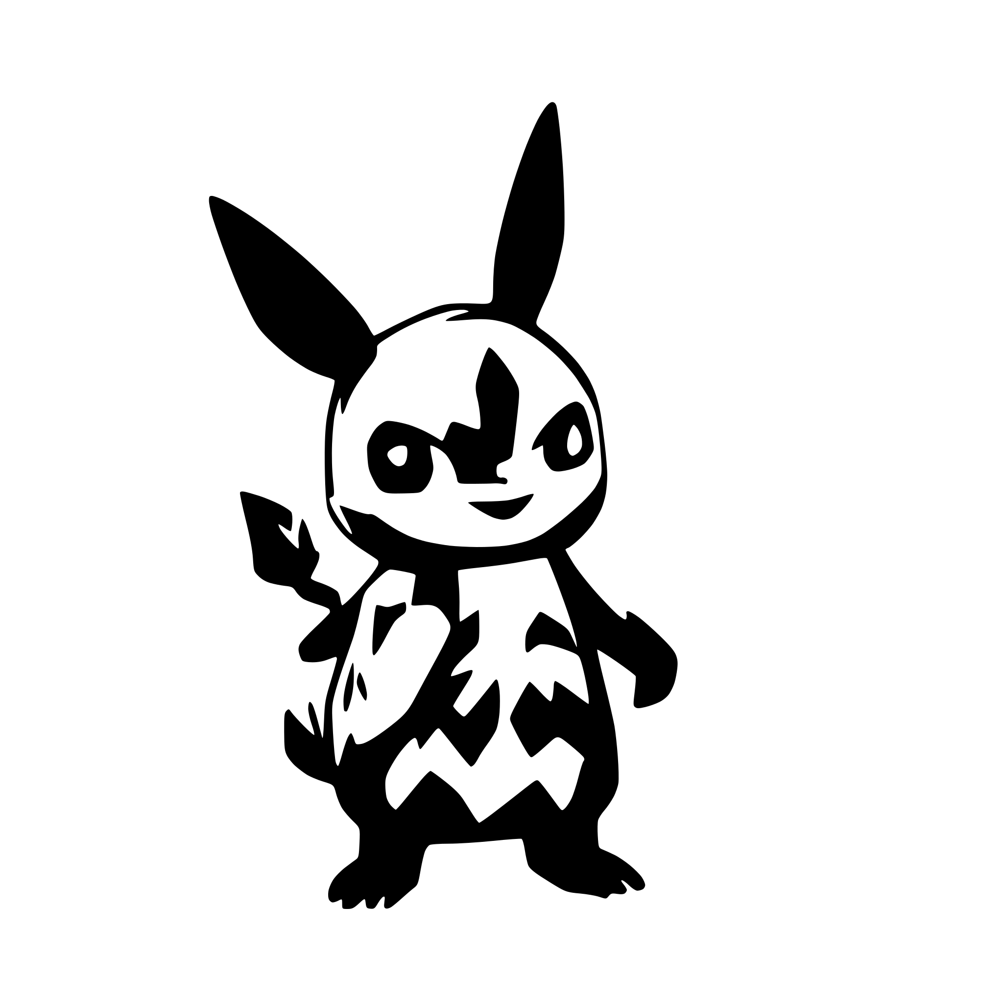 AI-generated SVG of 'pikachu'
