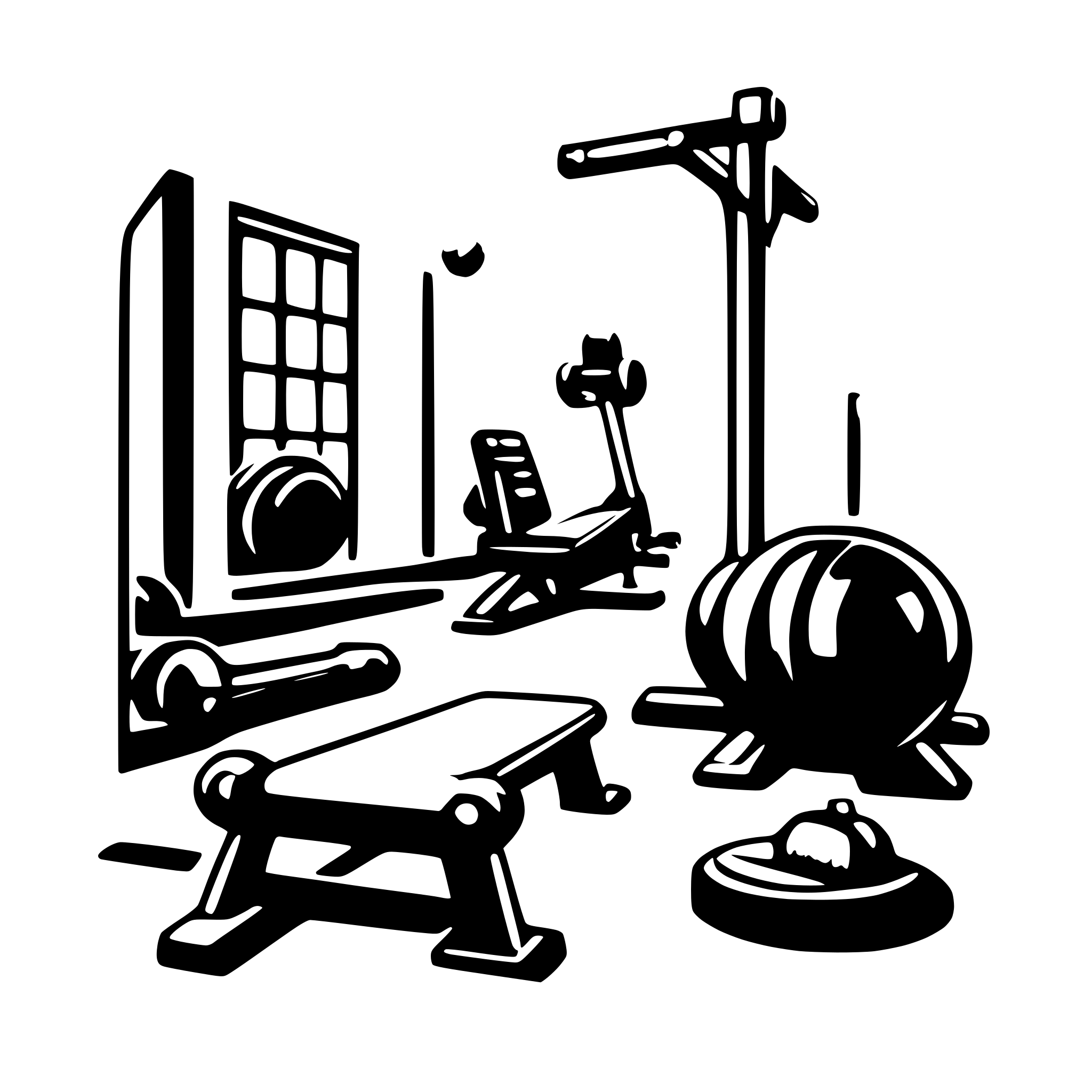 AI-generated SVG of a gym