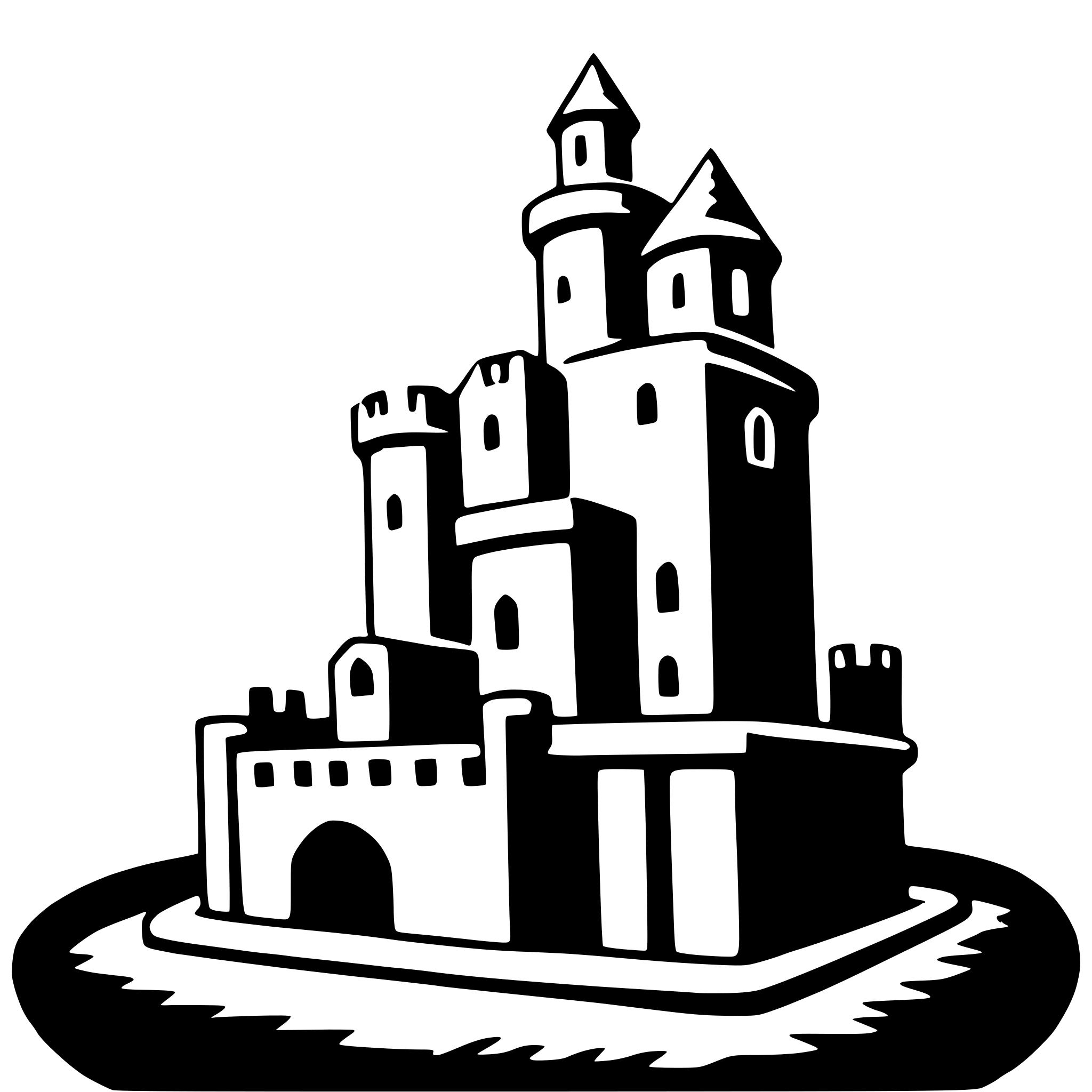 AI-generated SVG of a el castillo