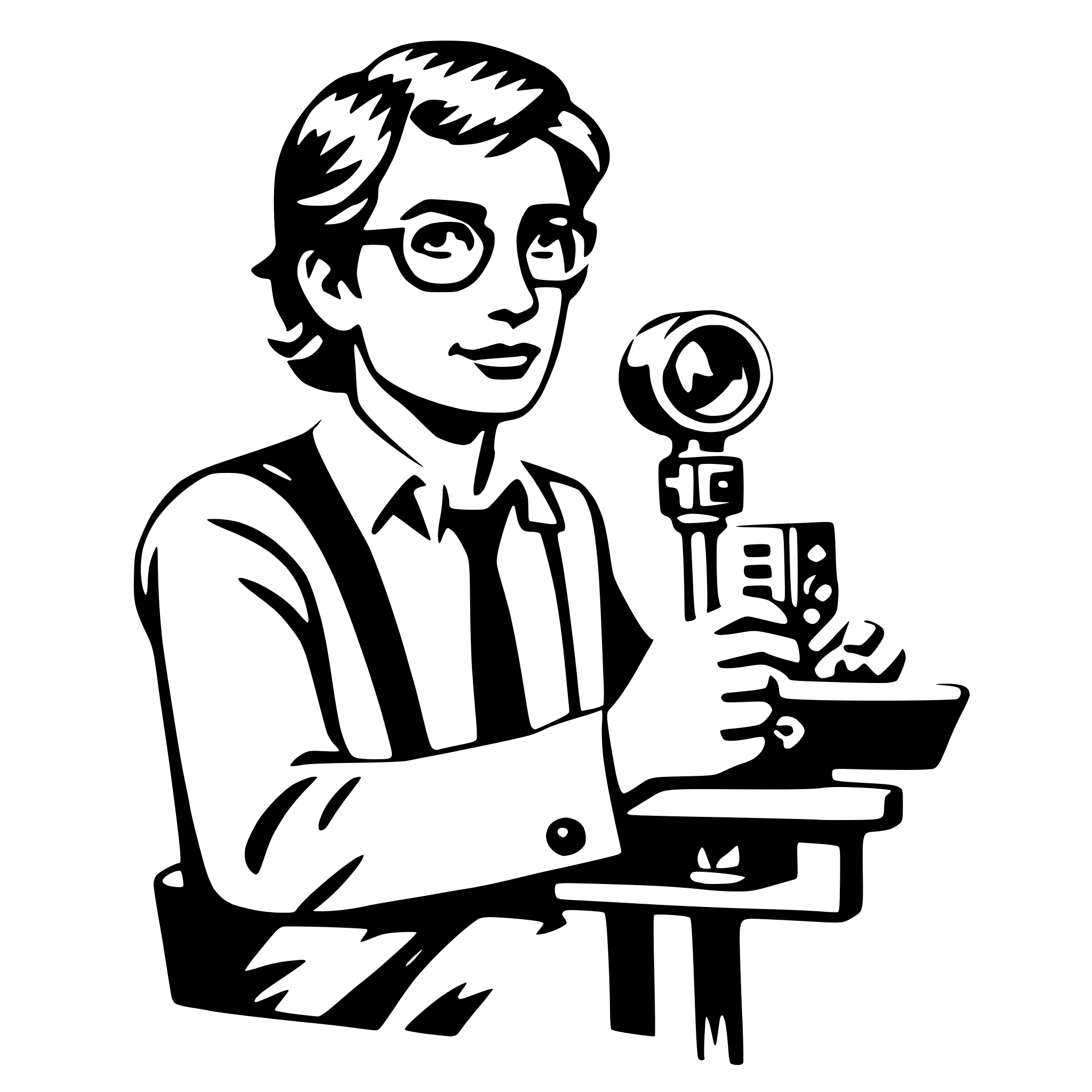 AI-generated SVG of 'film director'