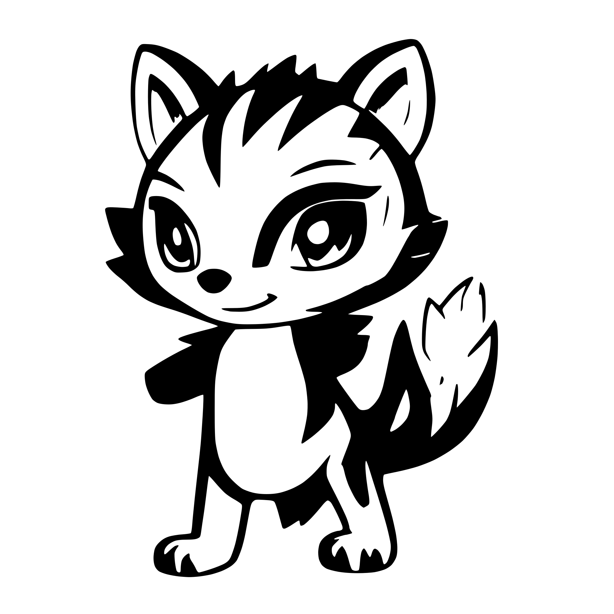 AI-generated SVG of a a cute phoenix-raccoon character. The raccoon is fully orange with a milk-white heart-shaped spot on its chest and glowing fiery patterns on its tail and wings. The style is semi-realistic and detailed, with soft shading, highlights, and glowing flame effects. Bright, warm color palette with a focus on fiery and magical elements.