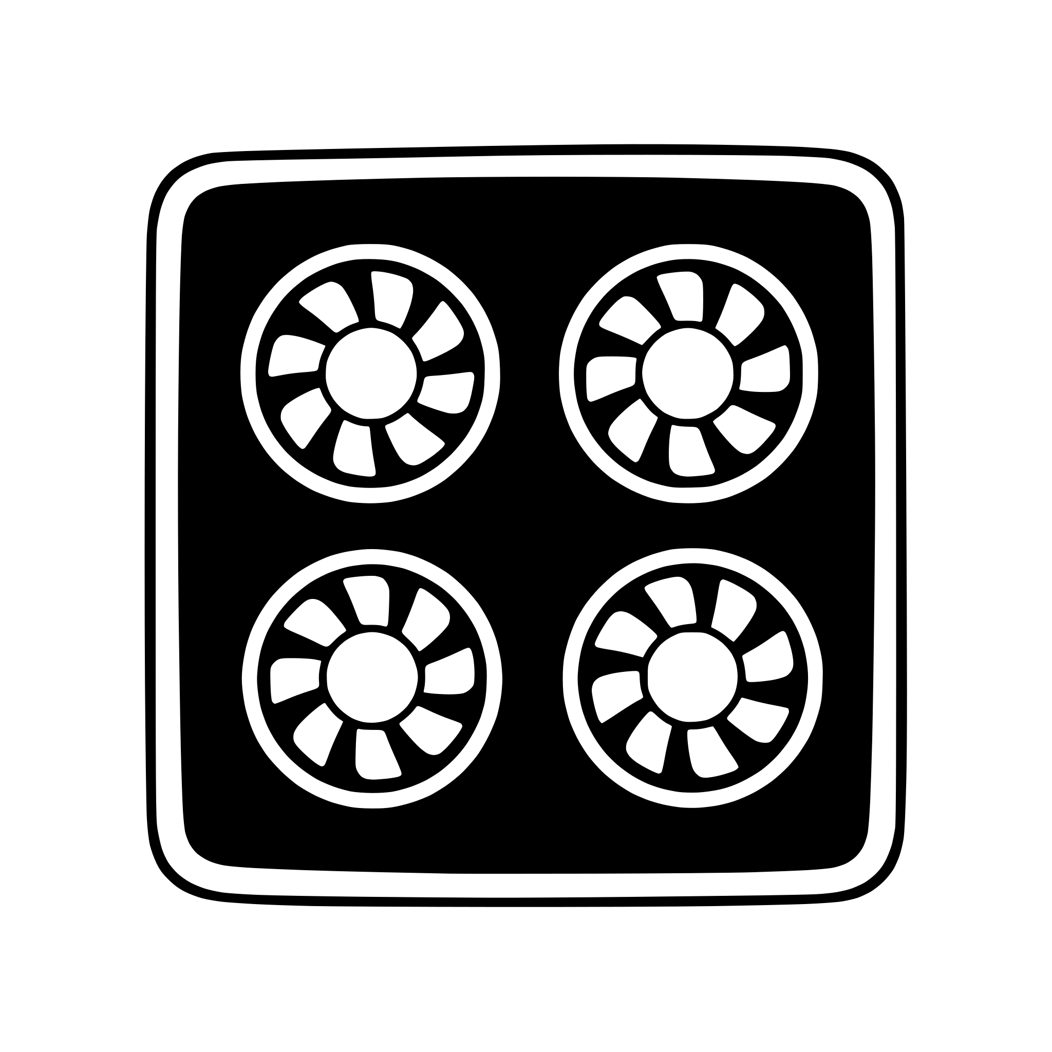 Simple Cartoon Gpu SVG Bundle for 'simple cartoon GPU chip as a blue square with four ...
