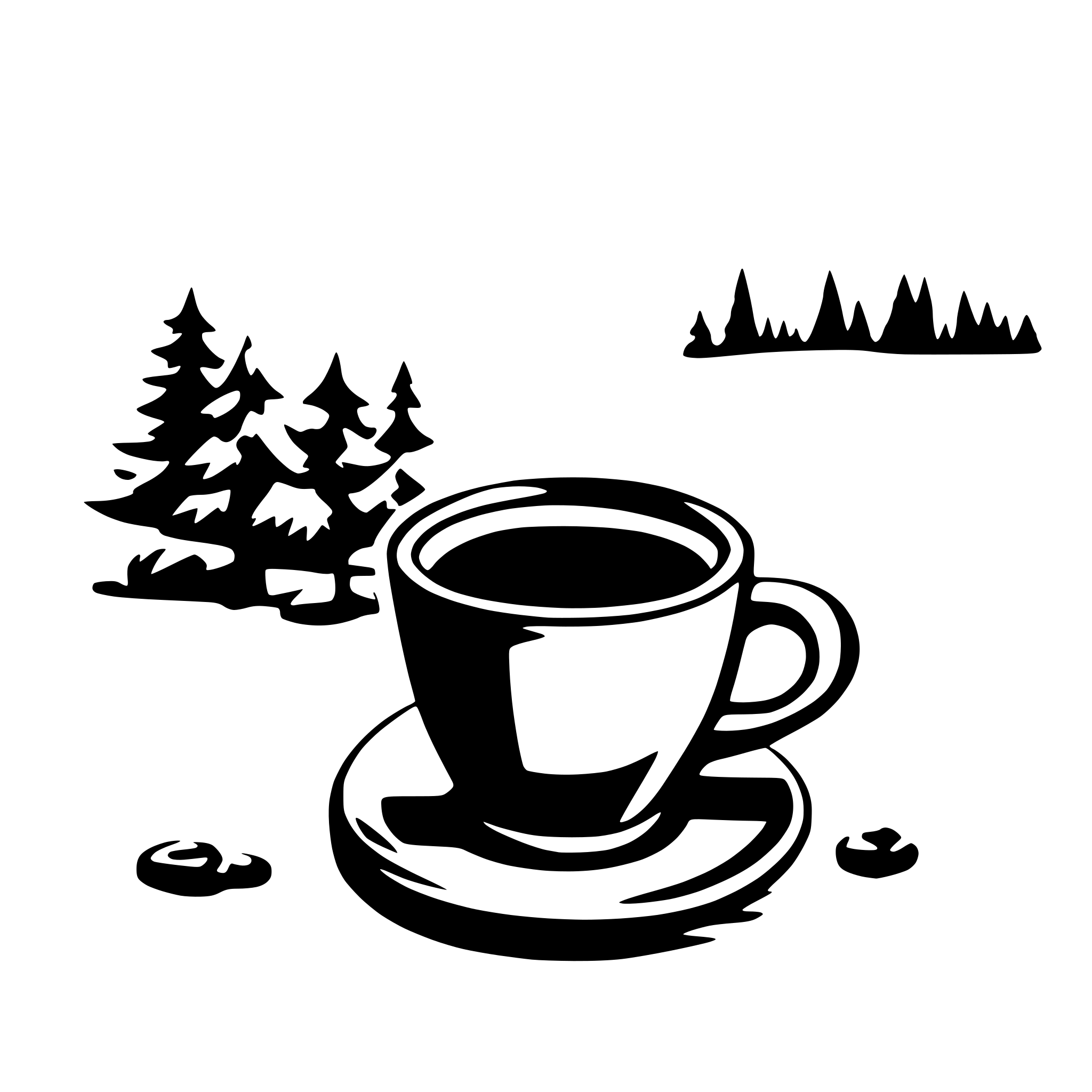 AI-generated SVG of 'coffee winter hot'