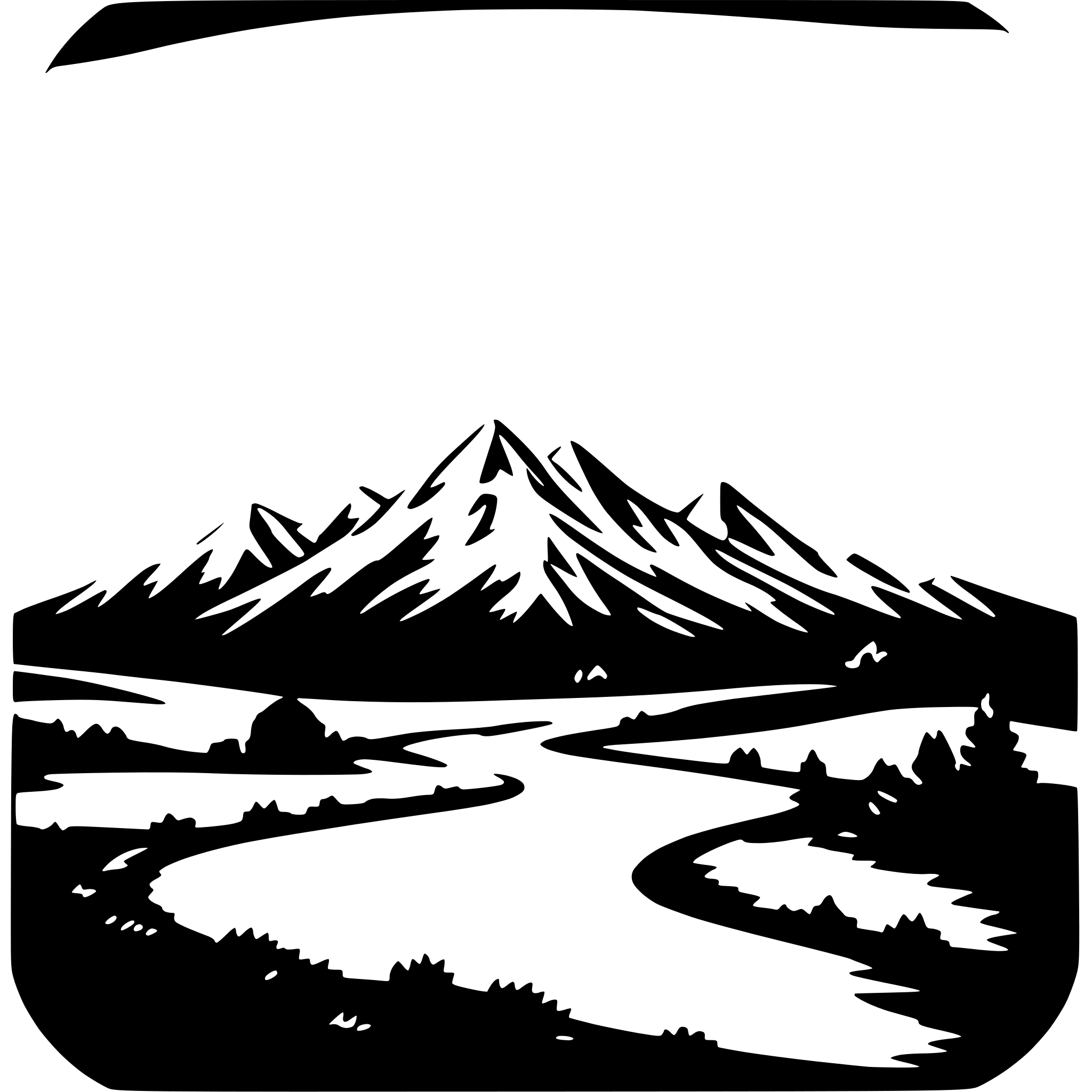 AI-generated SVG of a moon and mountains