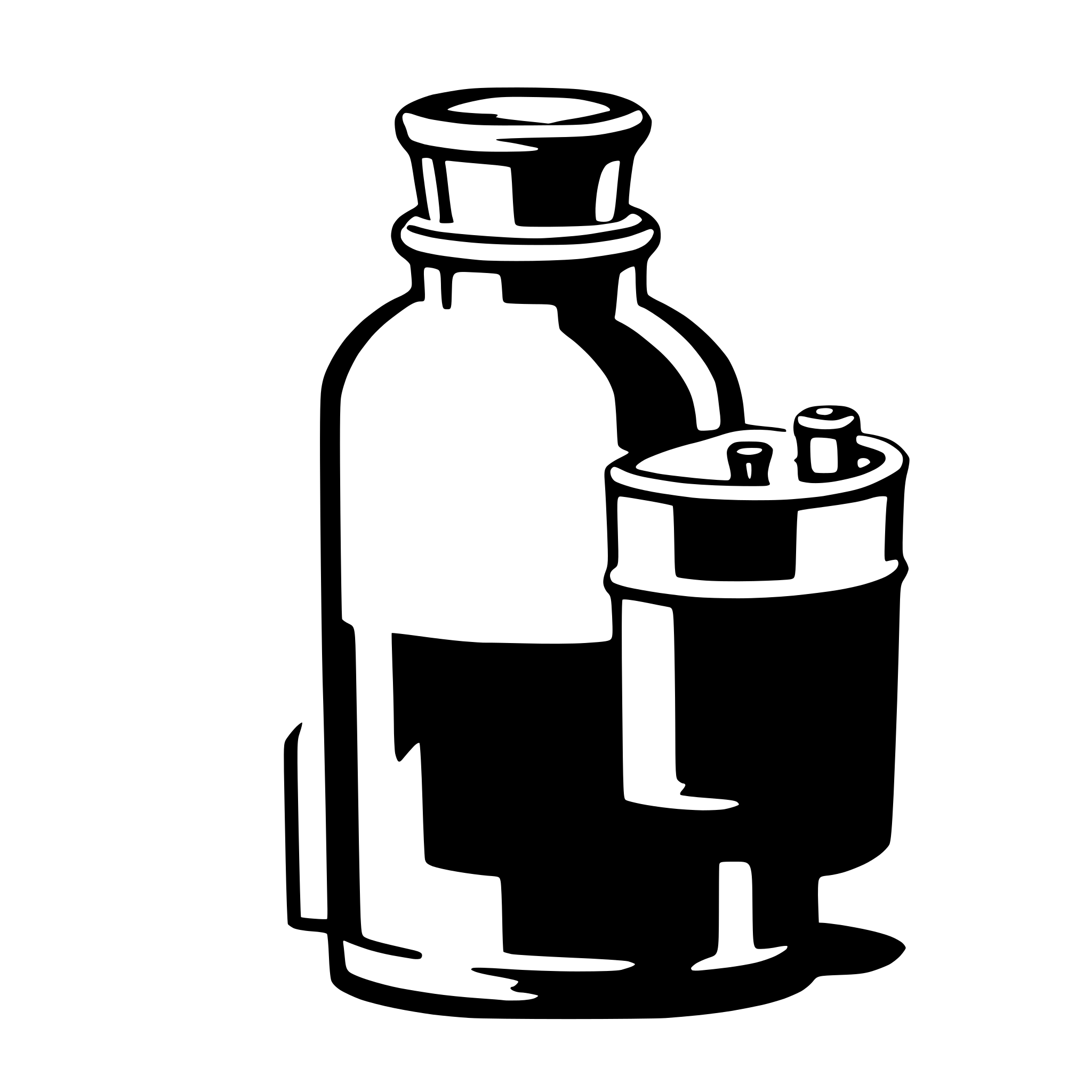 AI-generated SVG of a flask