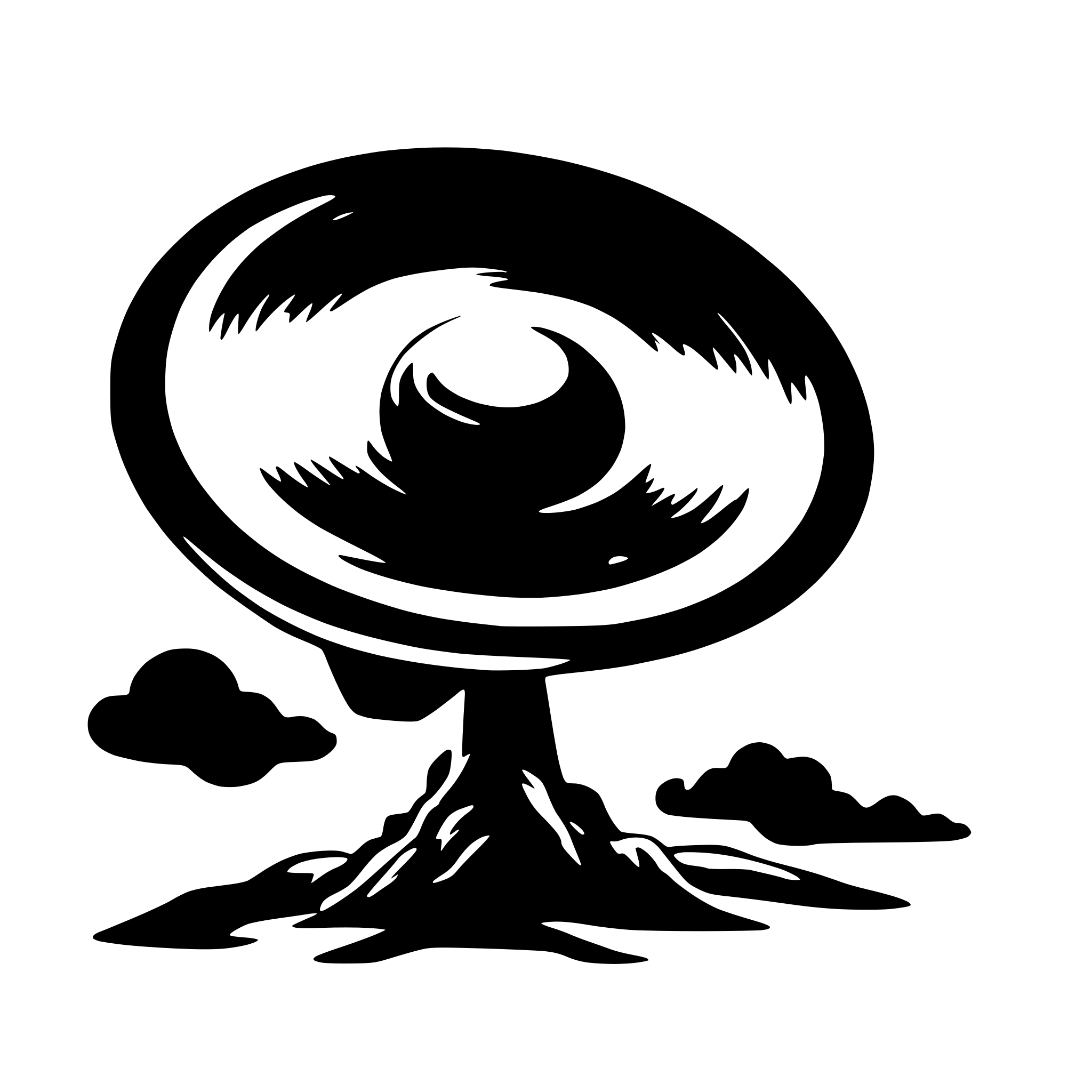AI-generated SVG of a saturn