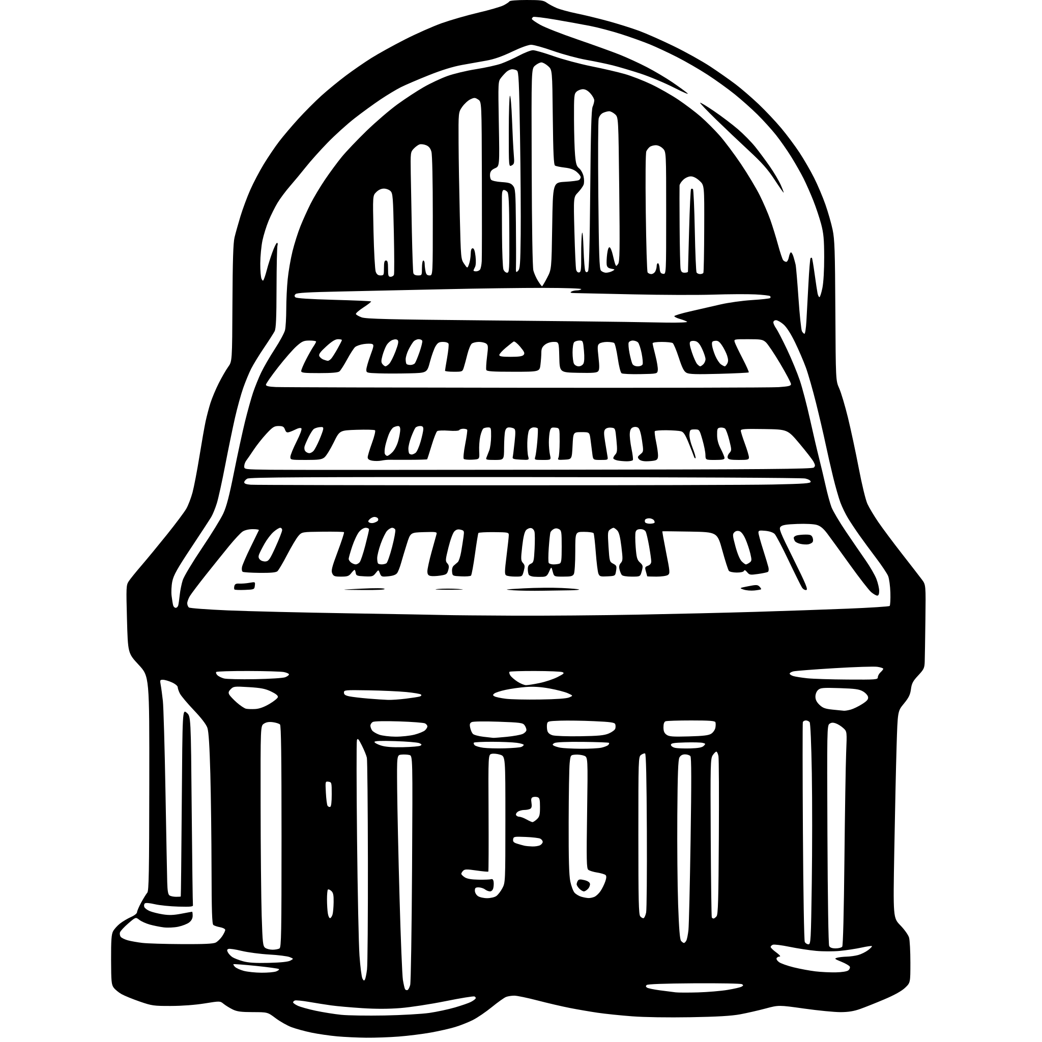 AI-generated SVG of 'church organ'