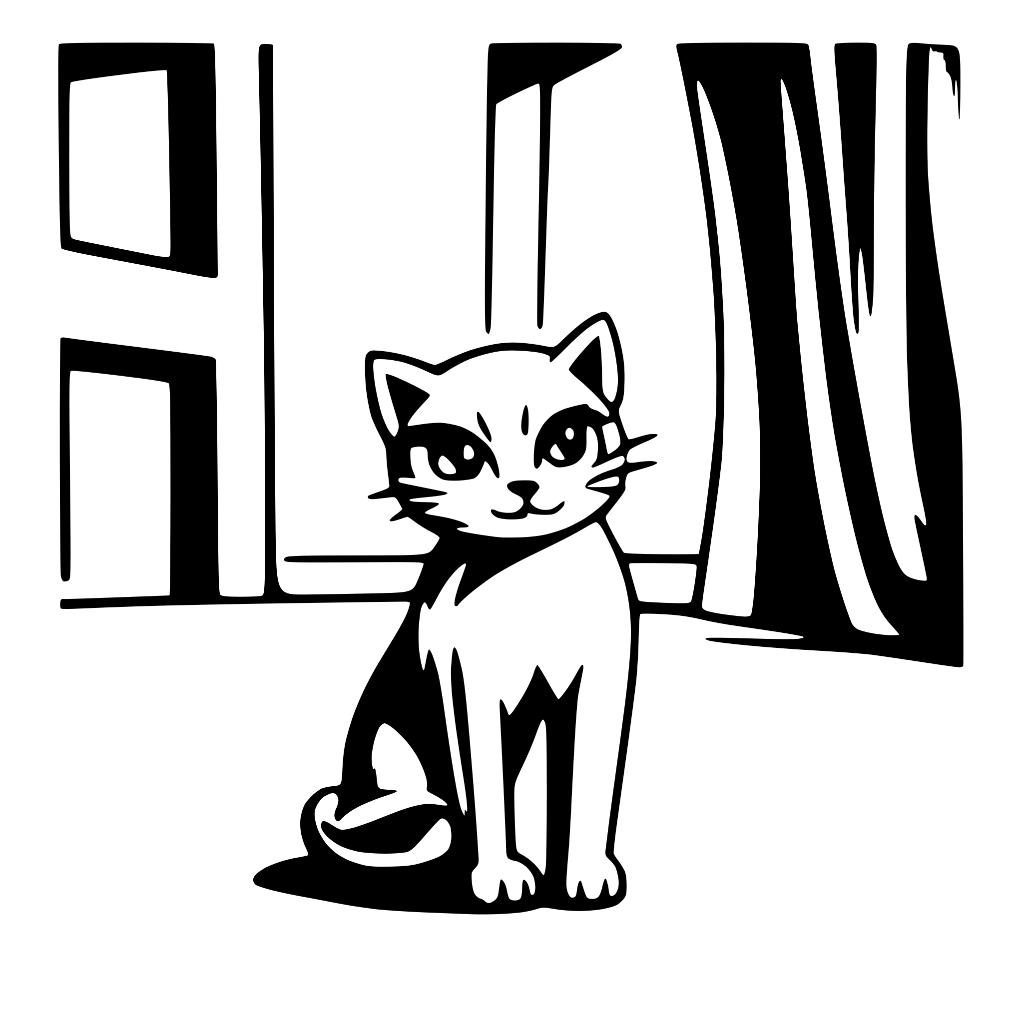 AI-generated SVG of a cat turned with its back and its head turned forward and the whole thing framed in cirle