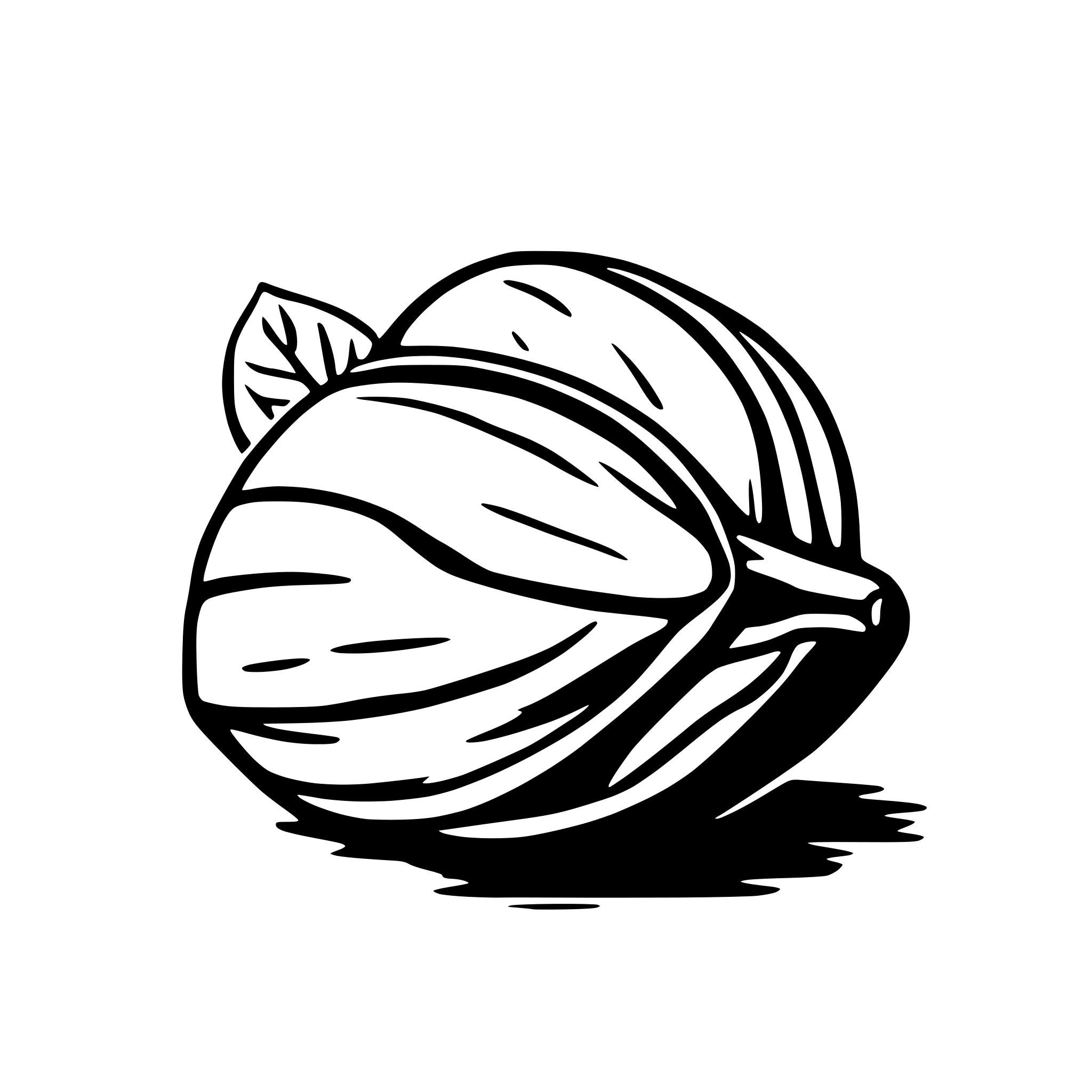 AI-generated SVG of 'hickory nut'