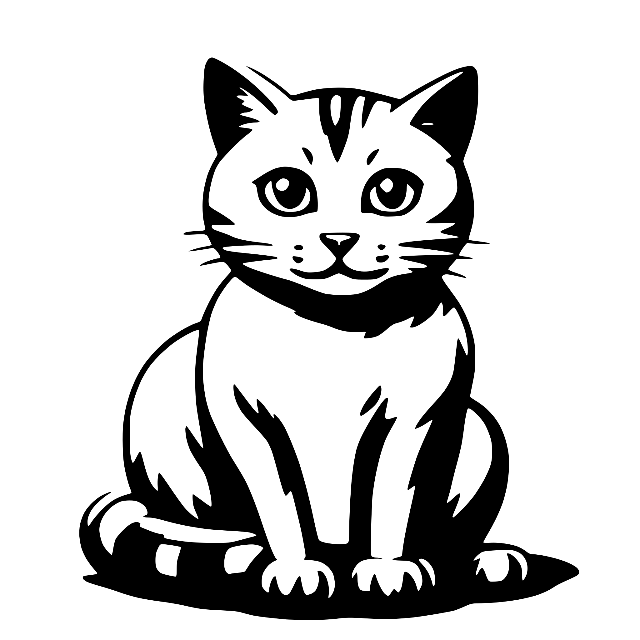 AI-generated SVG of 'cat'