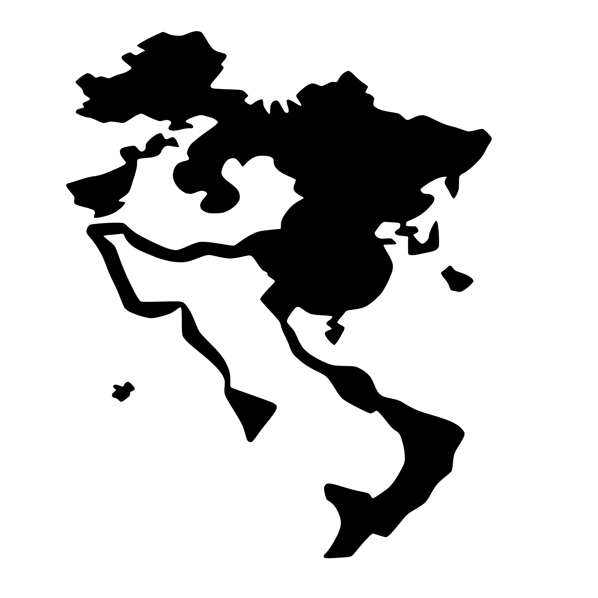 AI-generated SVG of 'map for asia continent'