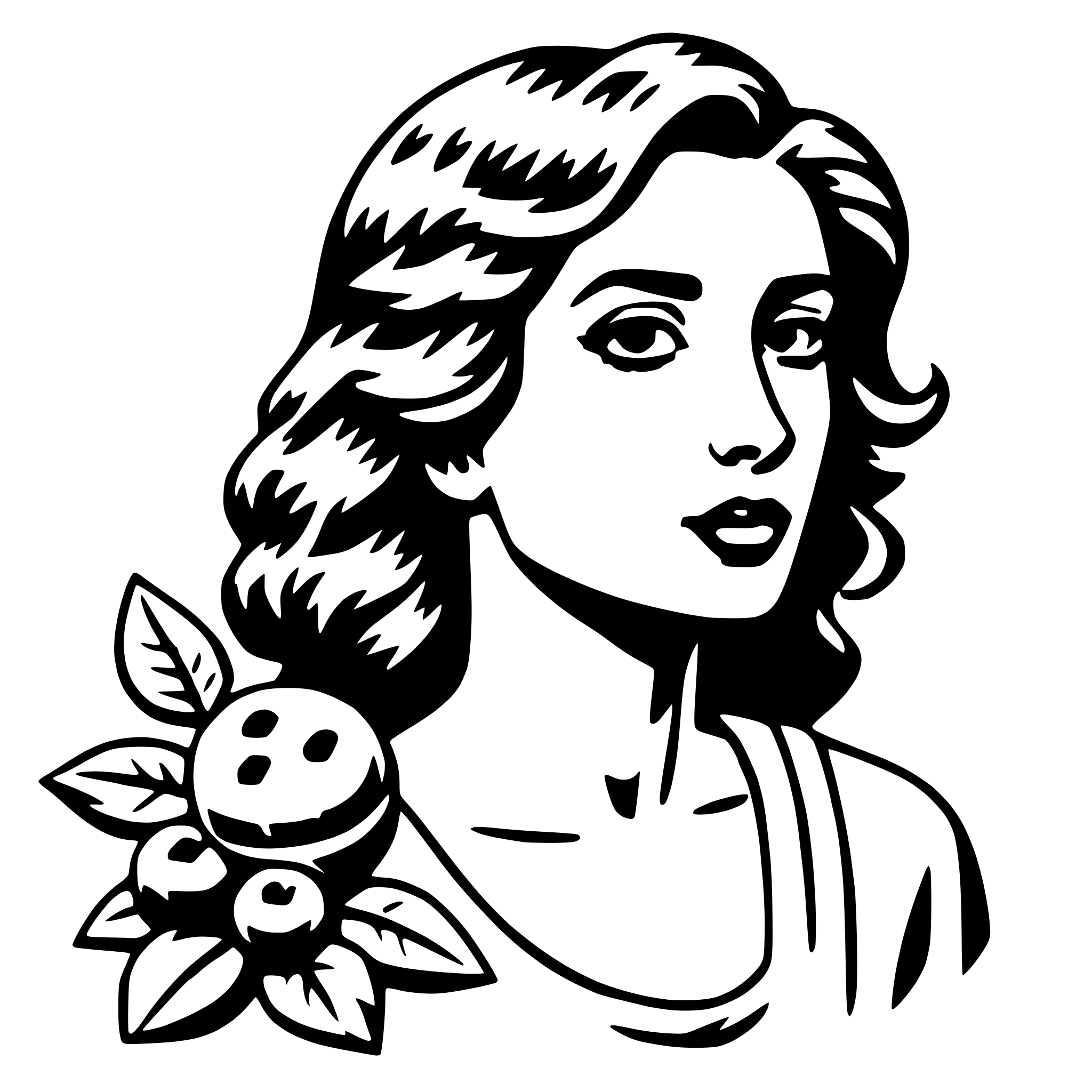AI-generated SVG of 'persephone'