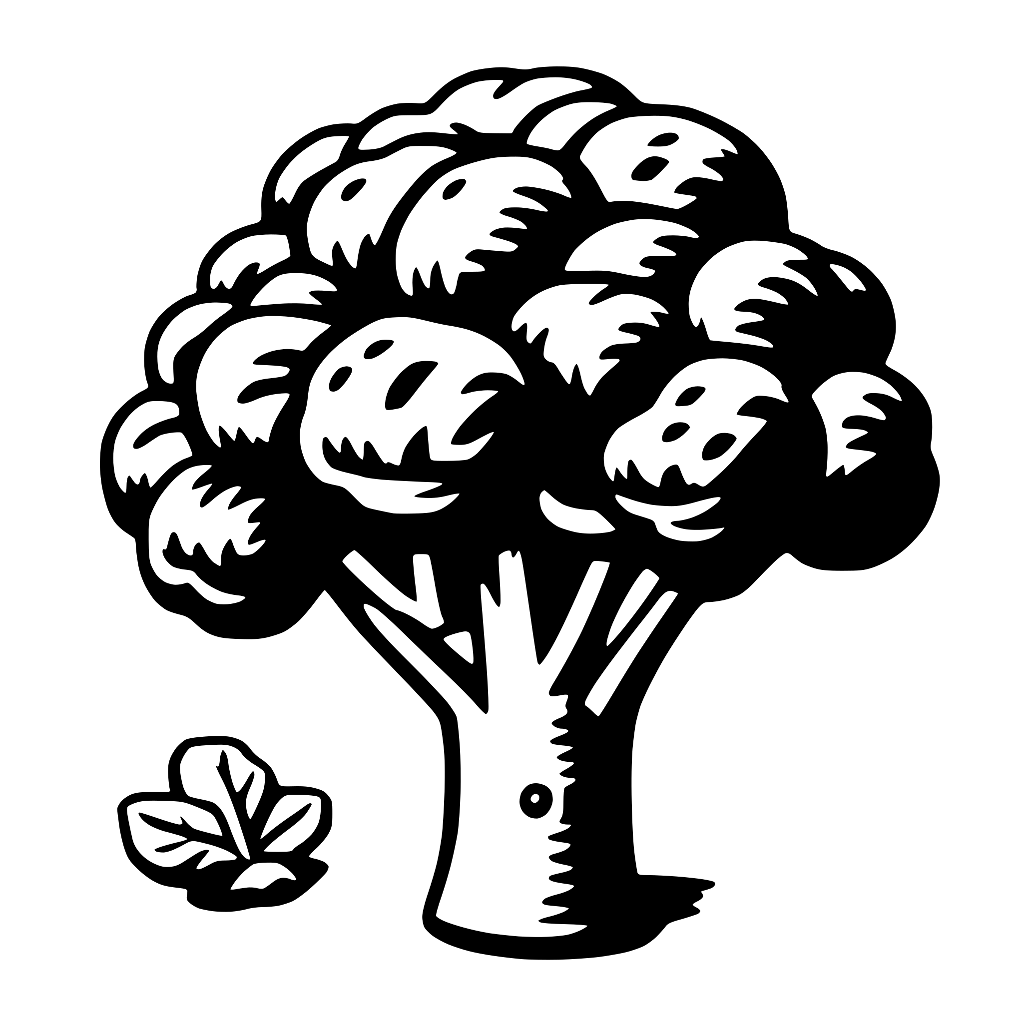AI-generated SVG of 'broccoli'