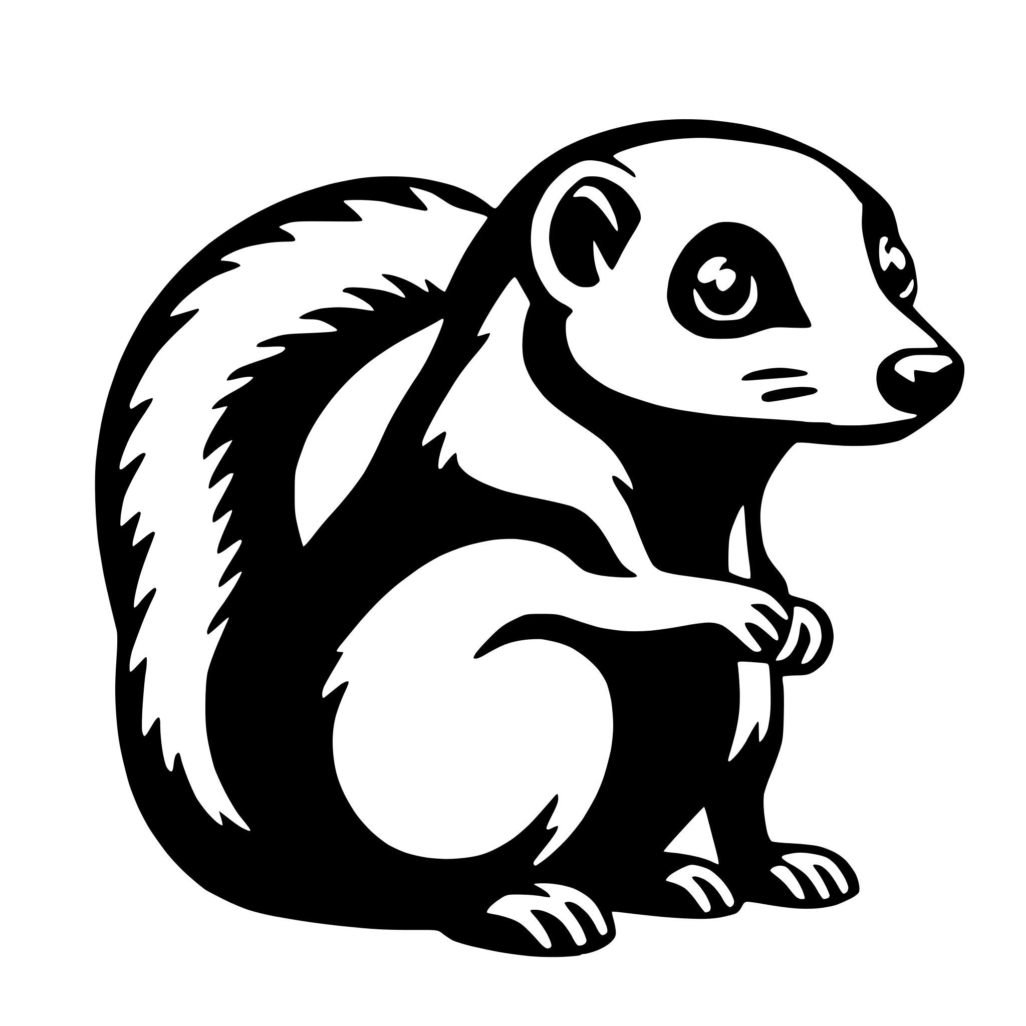 AI-generated SVG of 'skunk'