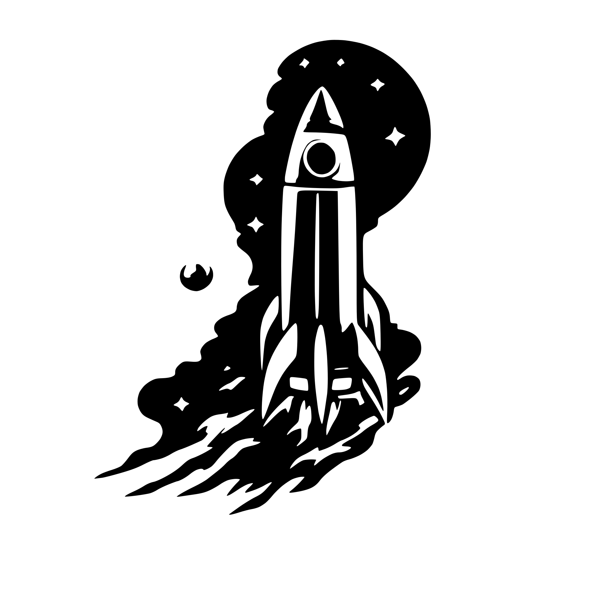 AI-generated SVG of a rocket ship for empty state of a page