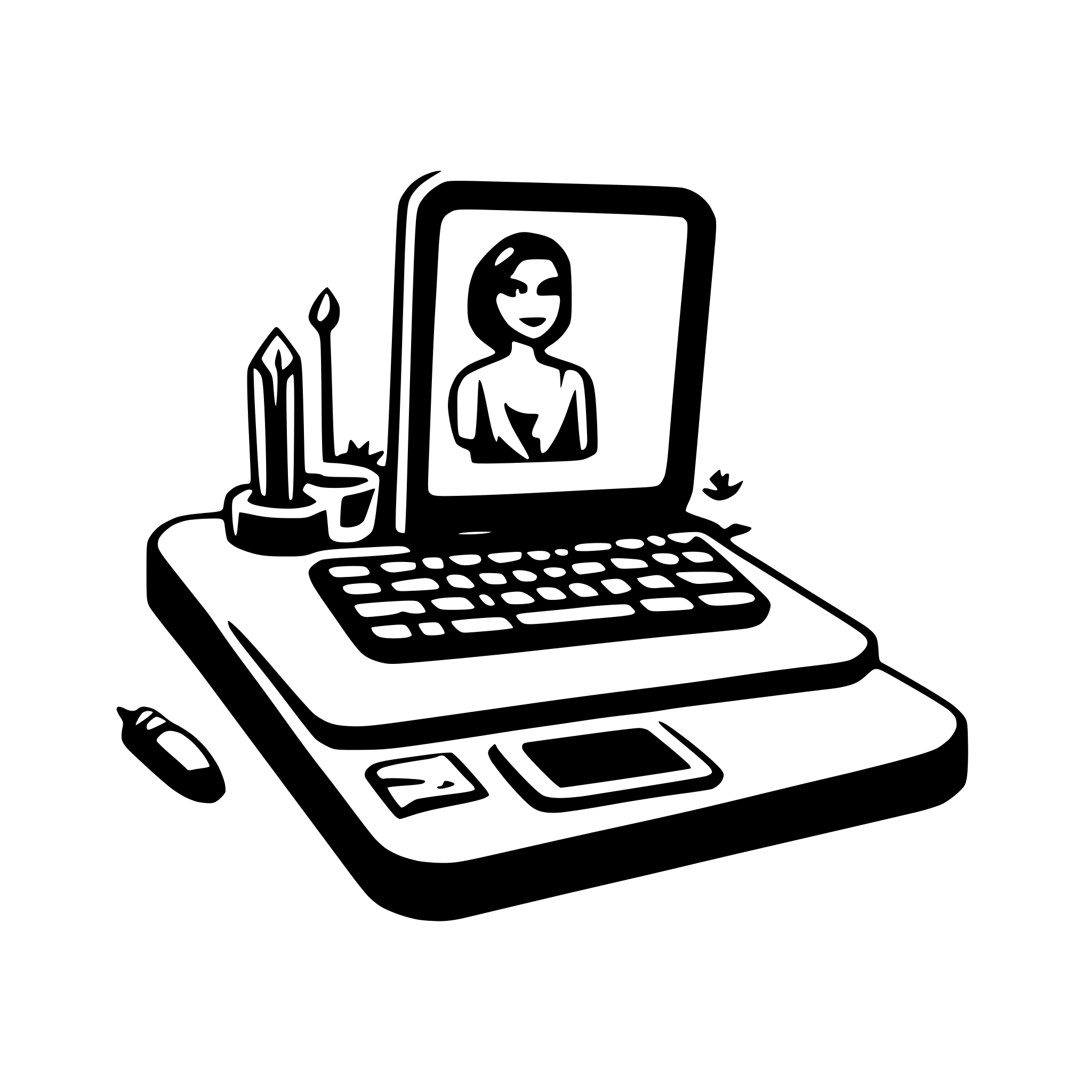 AI-generated SVG of a blogging application