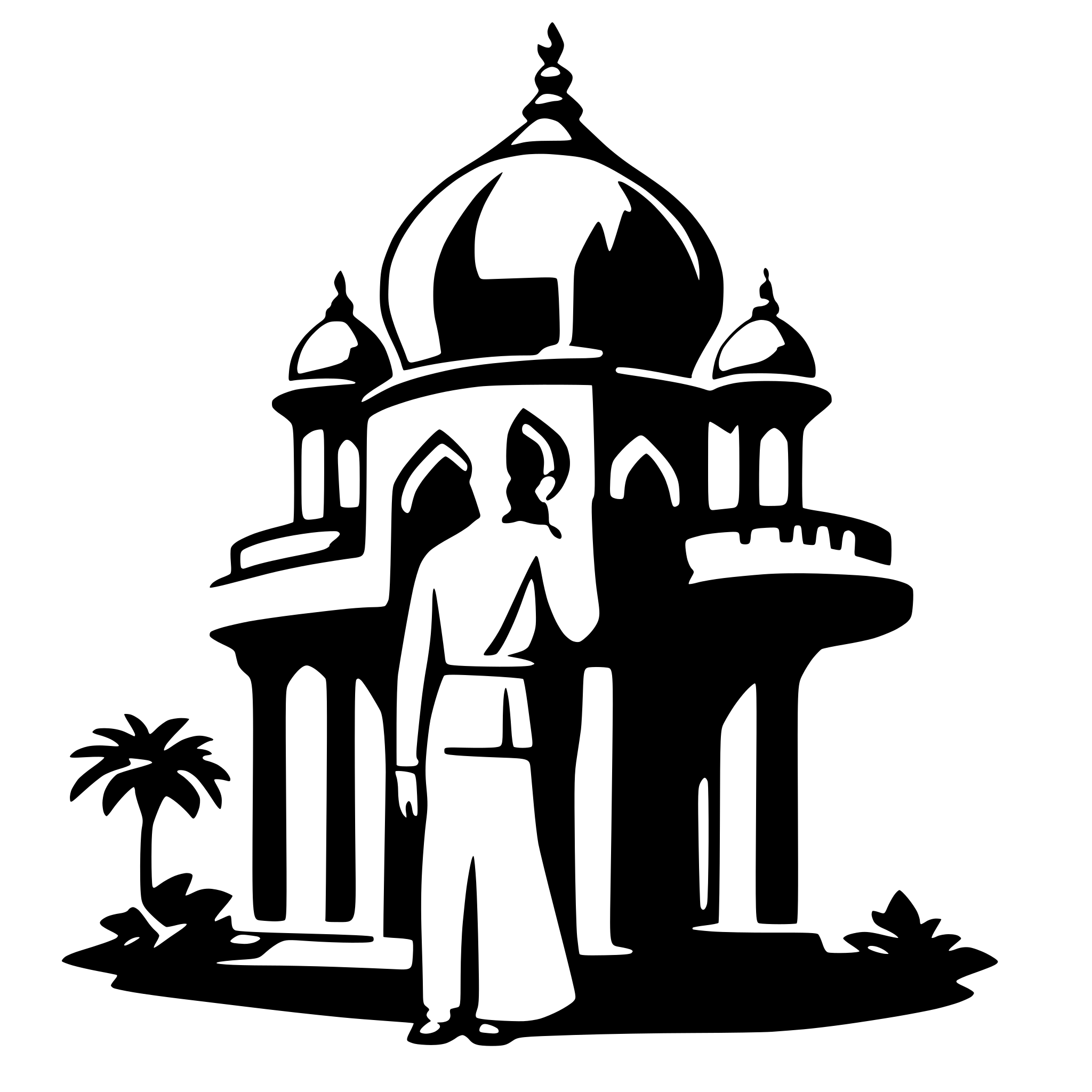 AI-generated SVG of a India